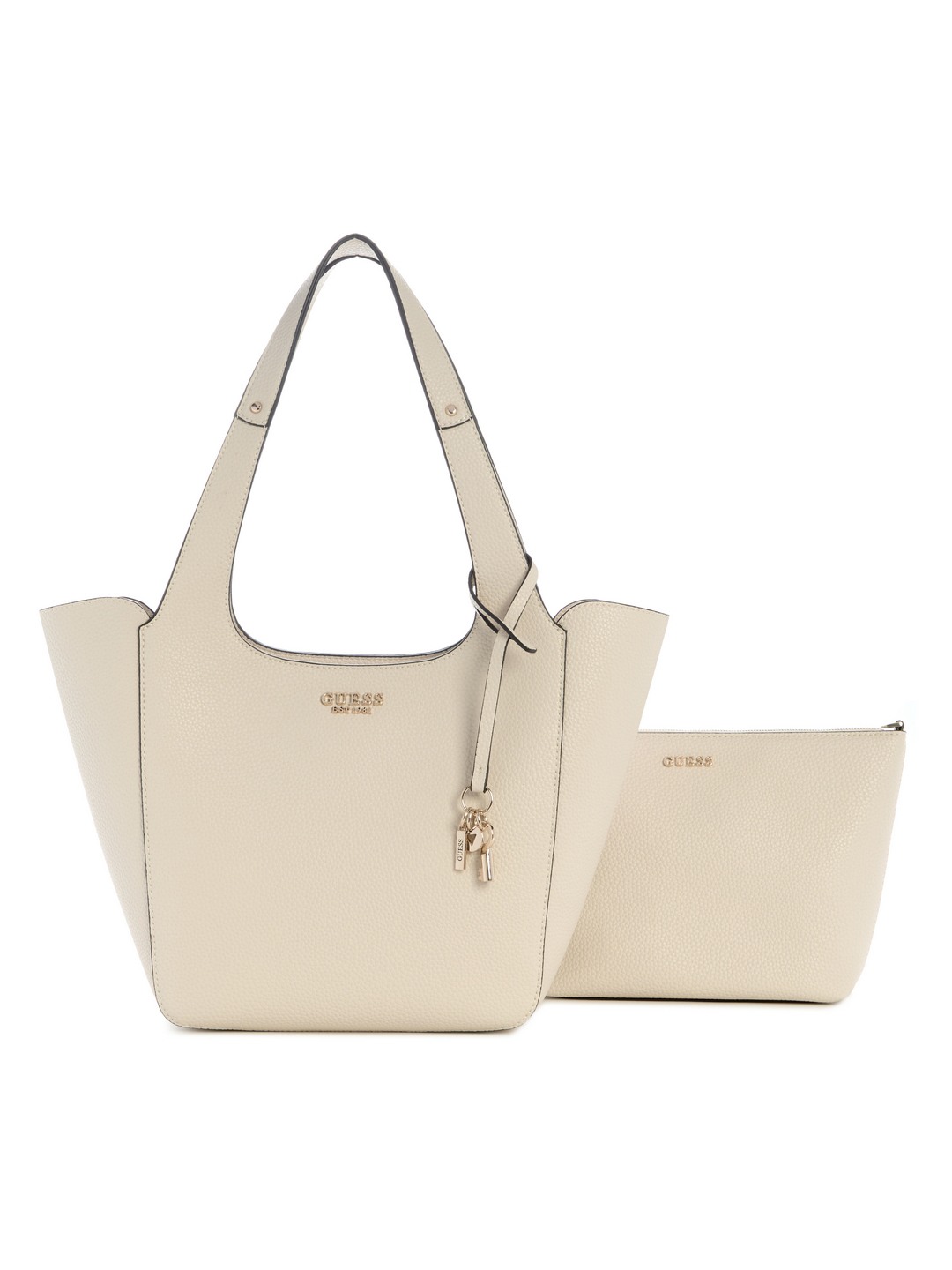 Guess Bone Textured Helina Tote Bag