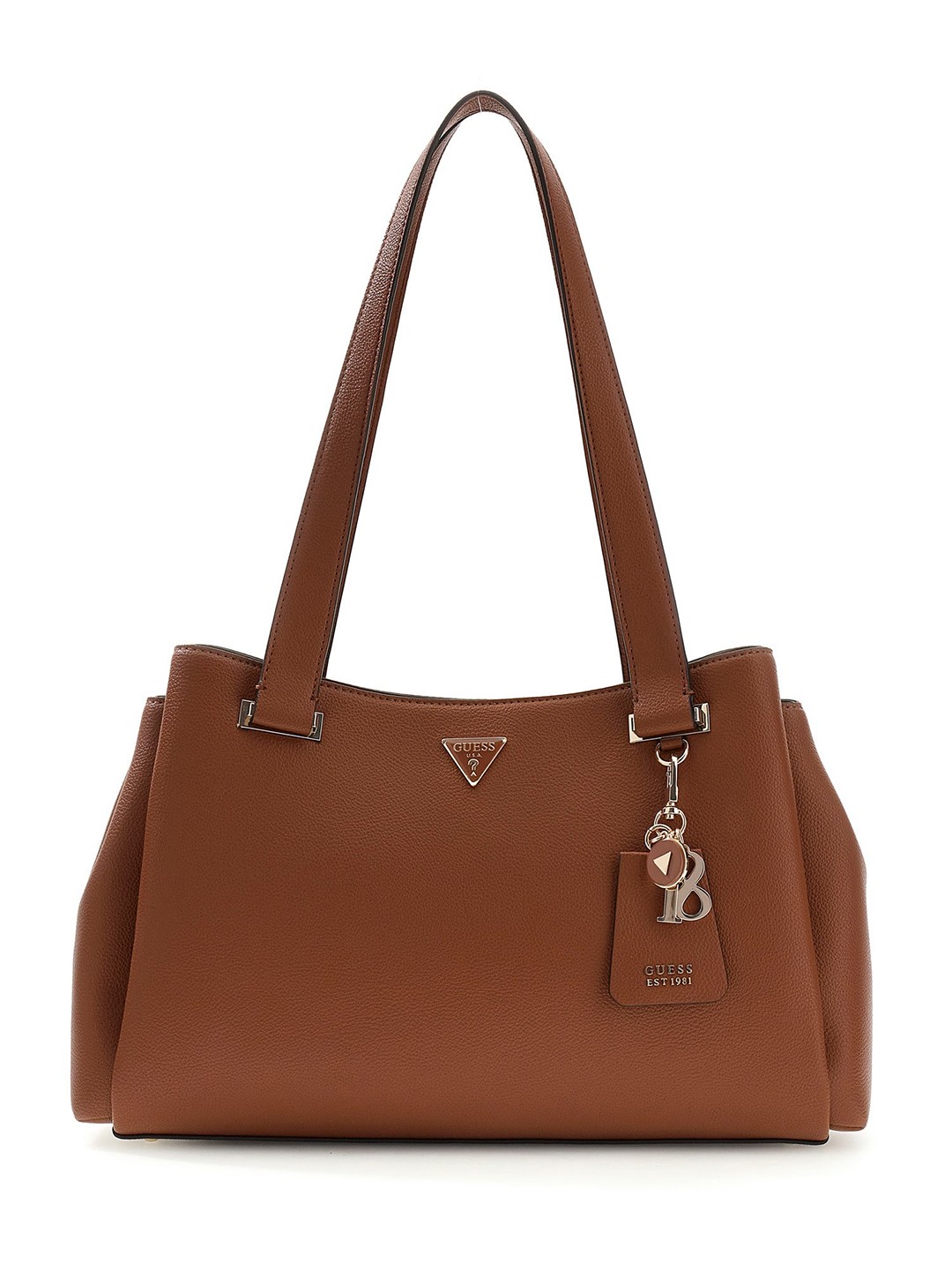 Cognac Solid Magnet Evie Girlfriend Carryall Tote Bag