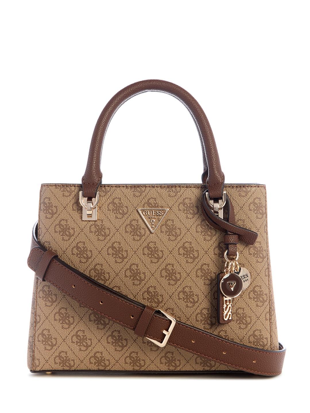 Brown Printed Noelle II  Satchel Bag