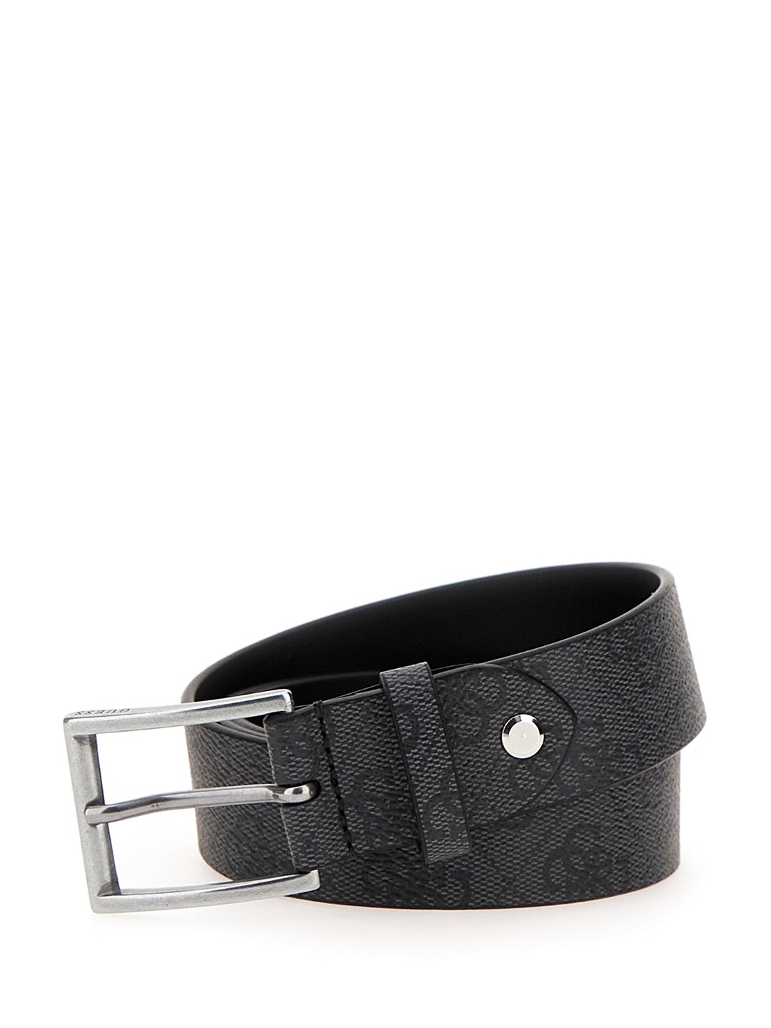 GUESS Black Polyester Men's Belts