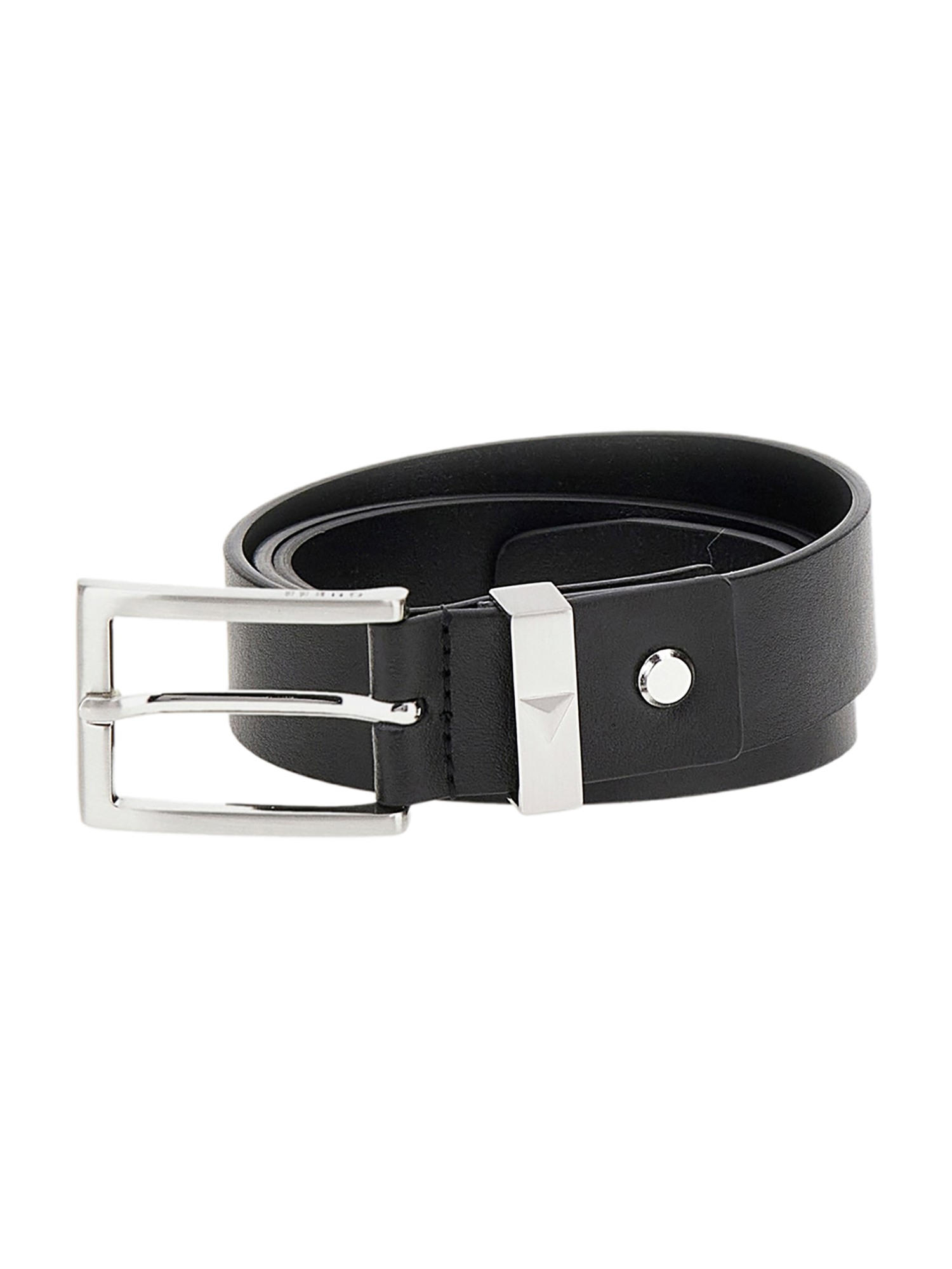 Men Black Solid Belt