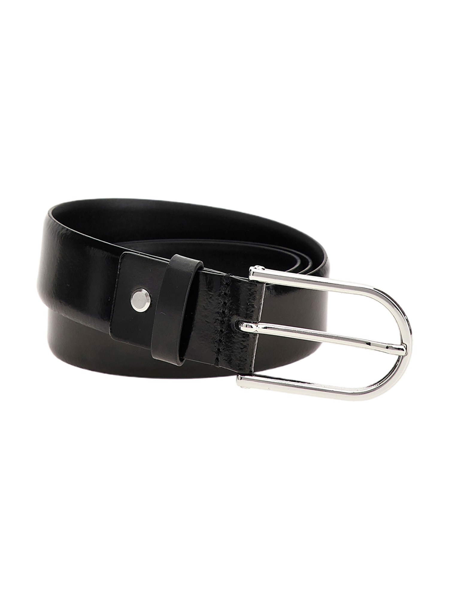 GUESS Black Leather Men's Belt