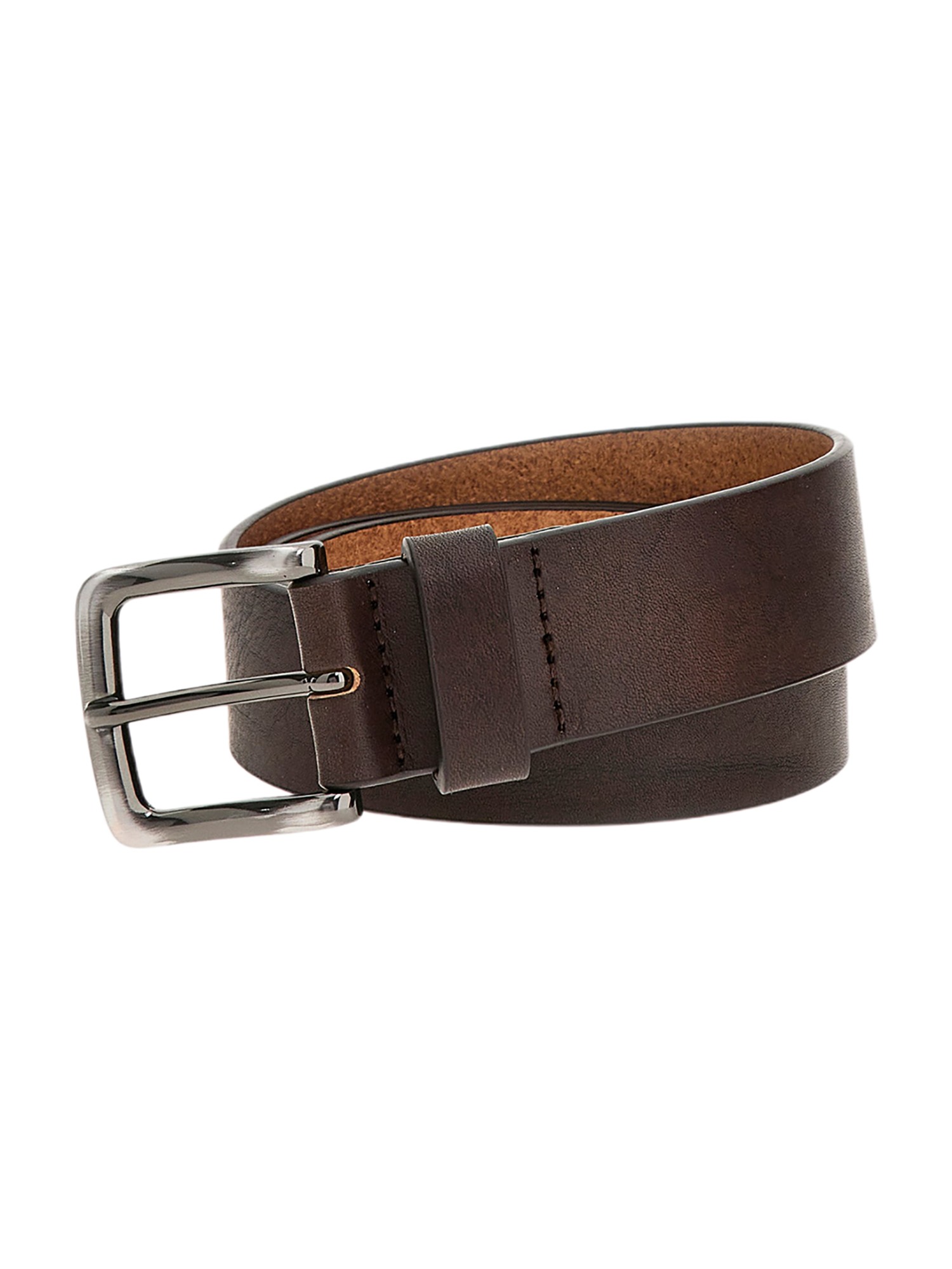 GUESS Dark Brown Leather Men's Belts