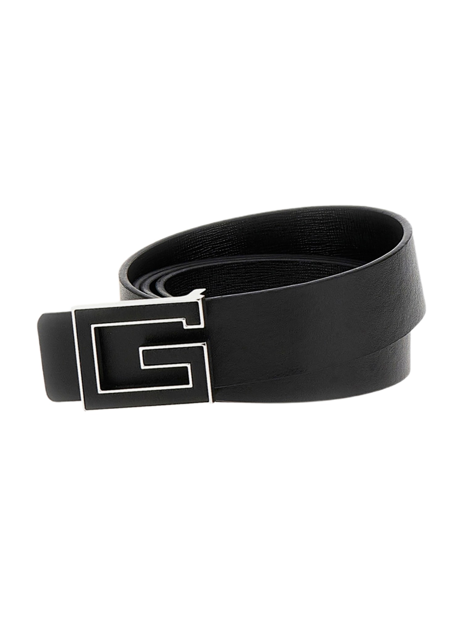 GUESS Black Leather Men's Belts