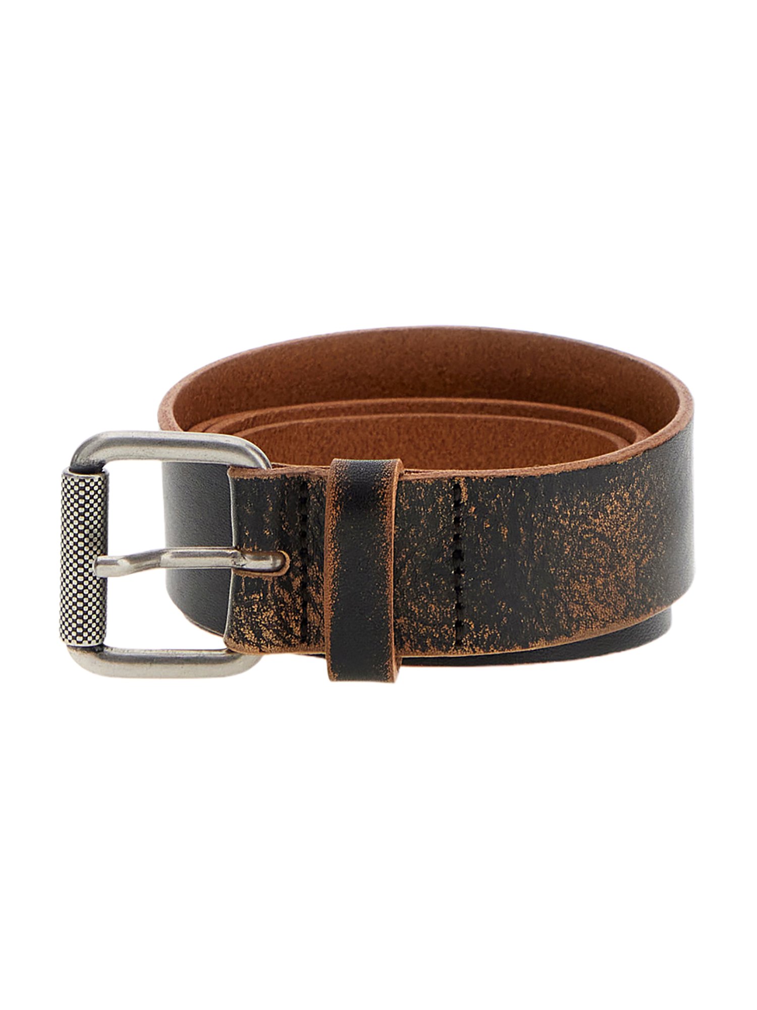 GUESS Brown Leather Men's Belts
