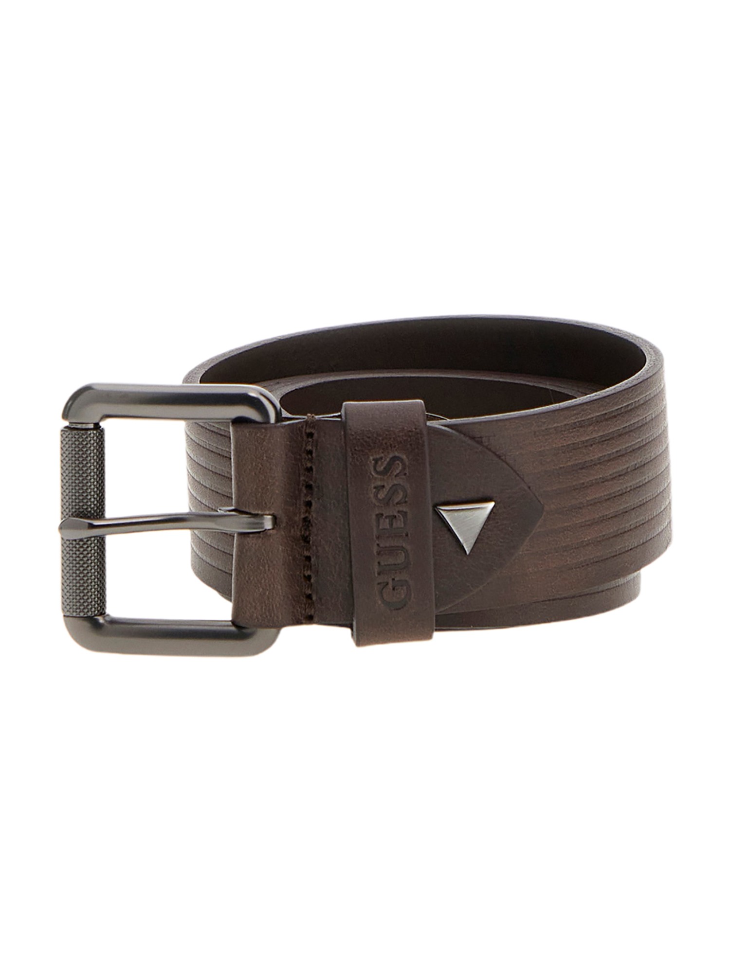 GUESS Brown Leather Men's Belts