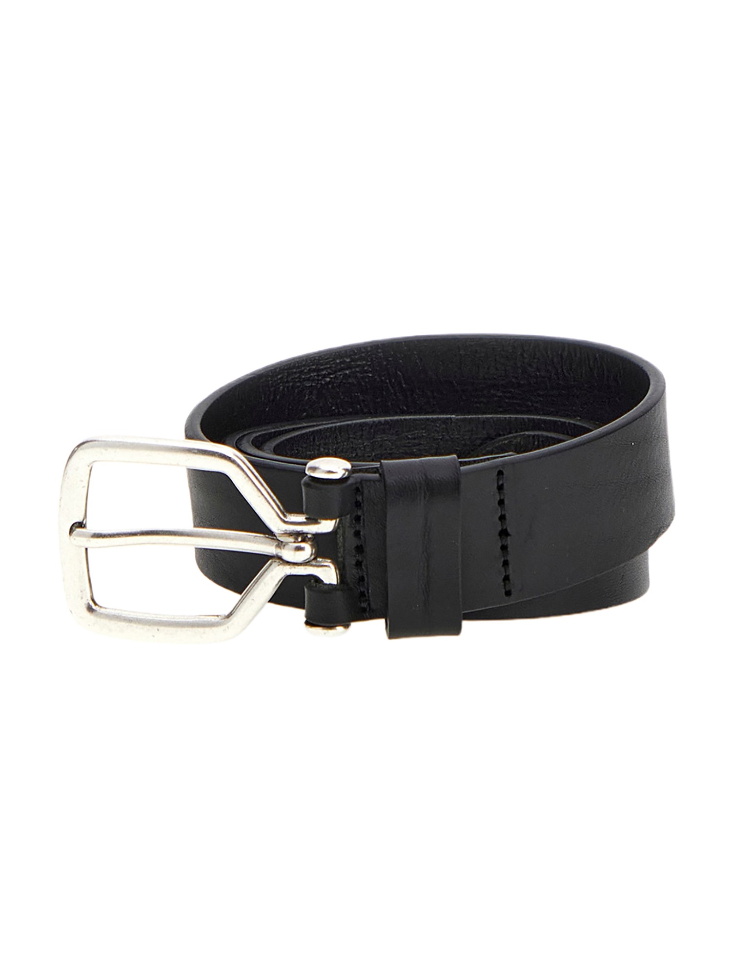 GUESS Black Leather Men's Belts