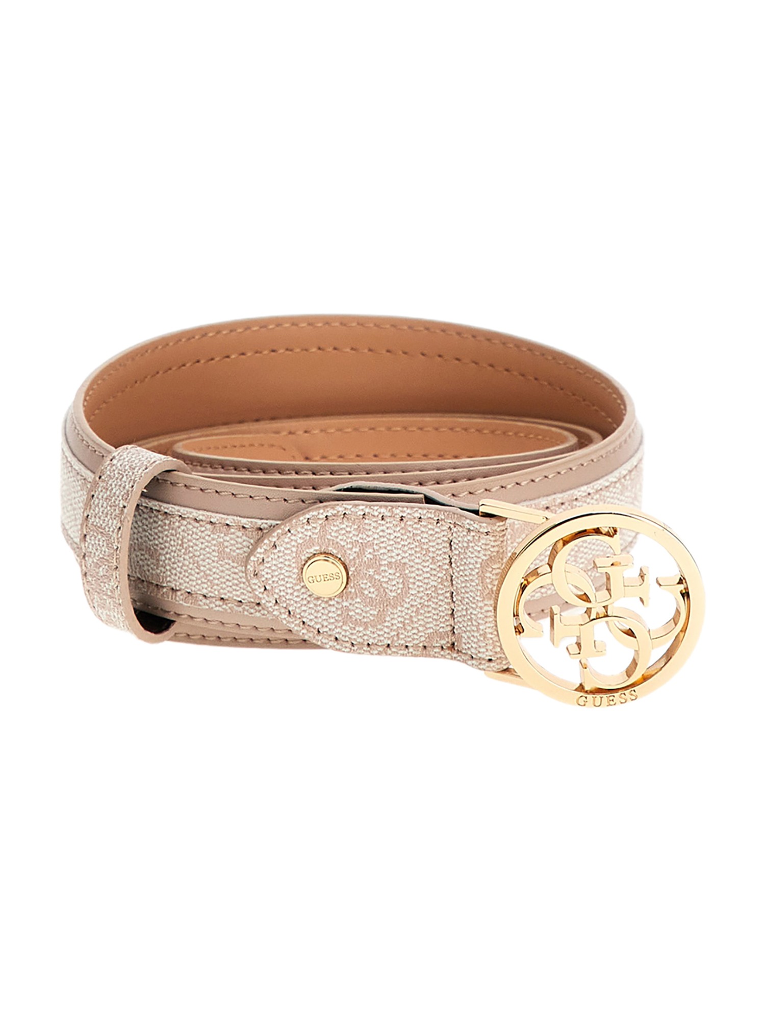 Guess Sand Polyester Women's Pant Belt