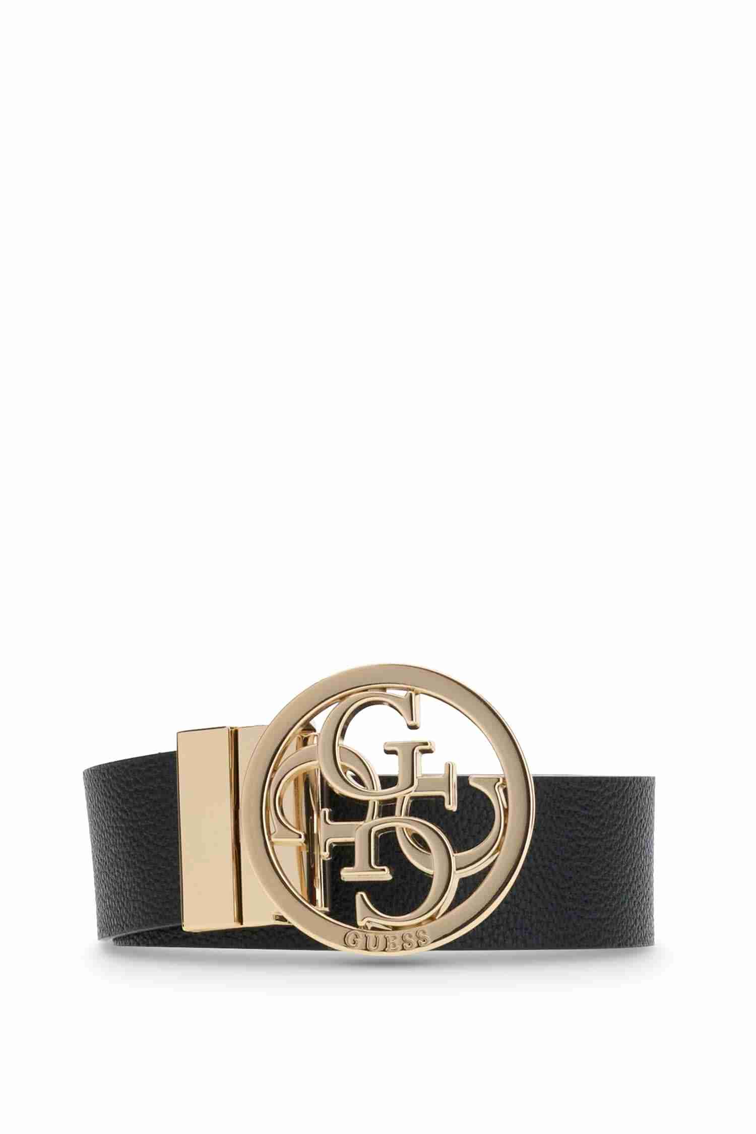 Orlina Women Plaque Buckle Adjustable & Reversible Belt