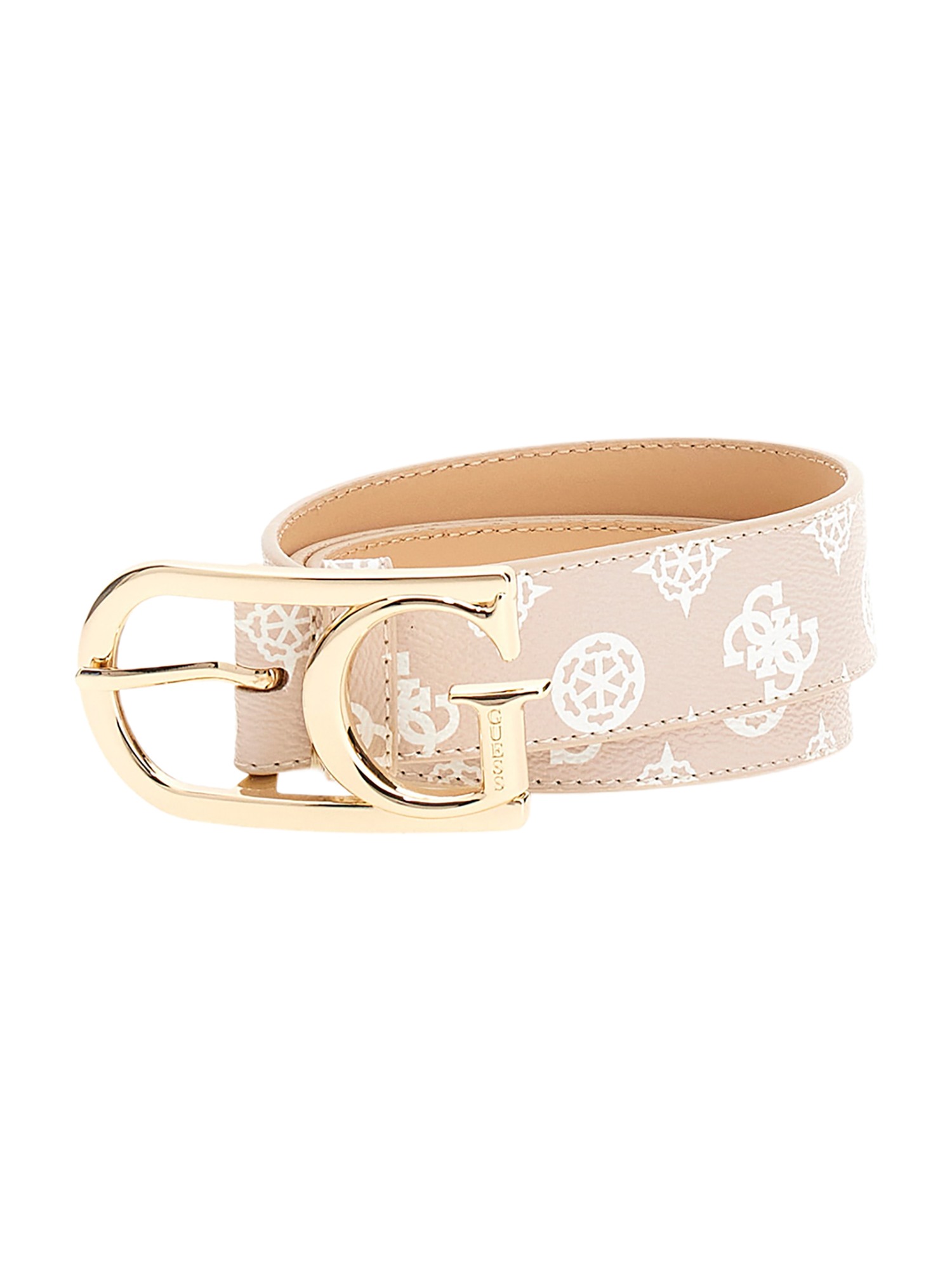 Guess Sand Polyester Women's Pant Belt