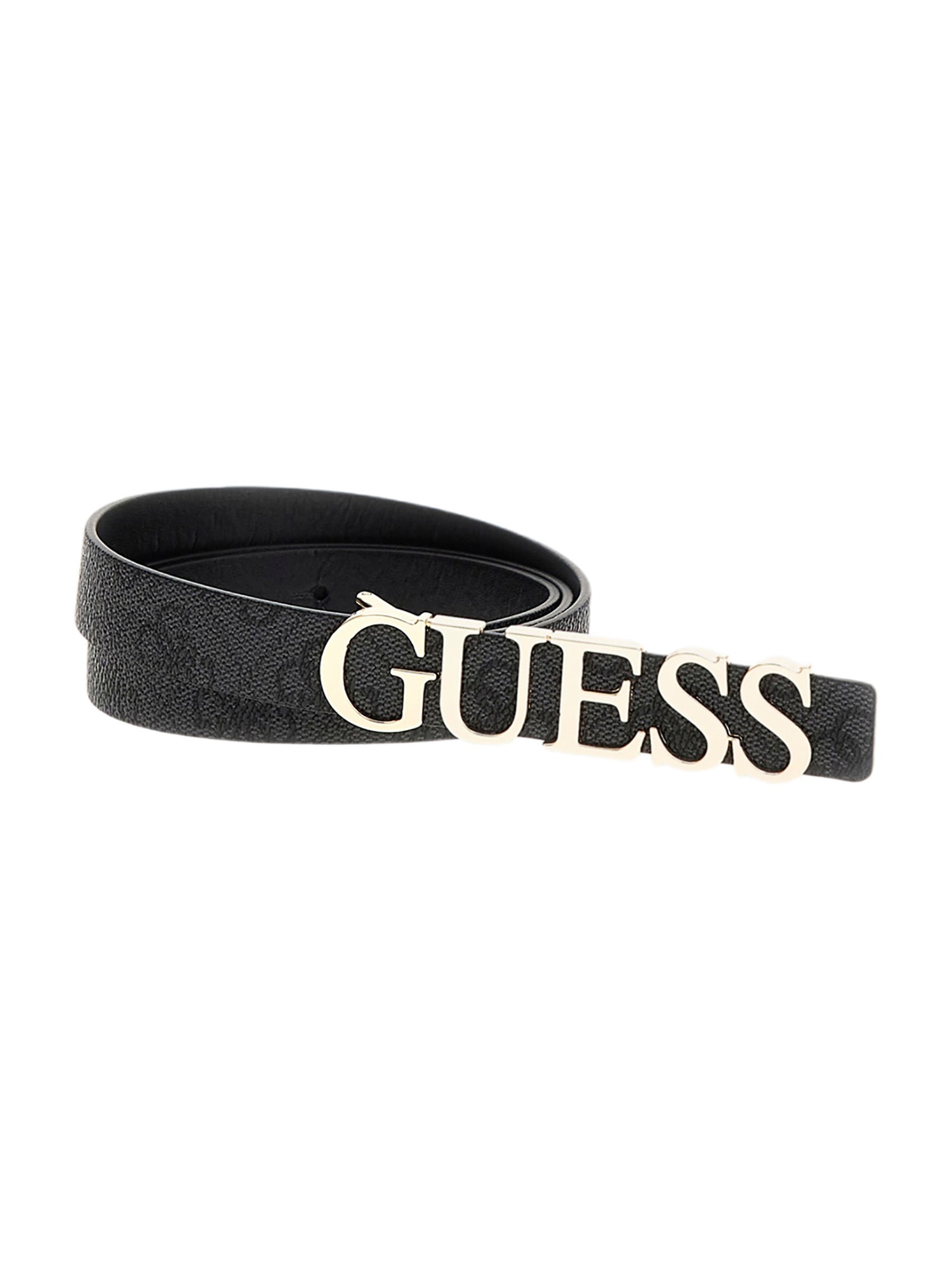 Guess Coal Logo Polyester Women's Pant Belt