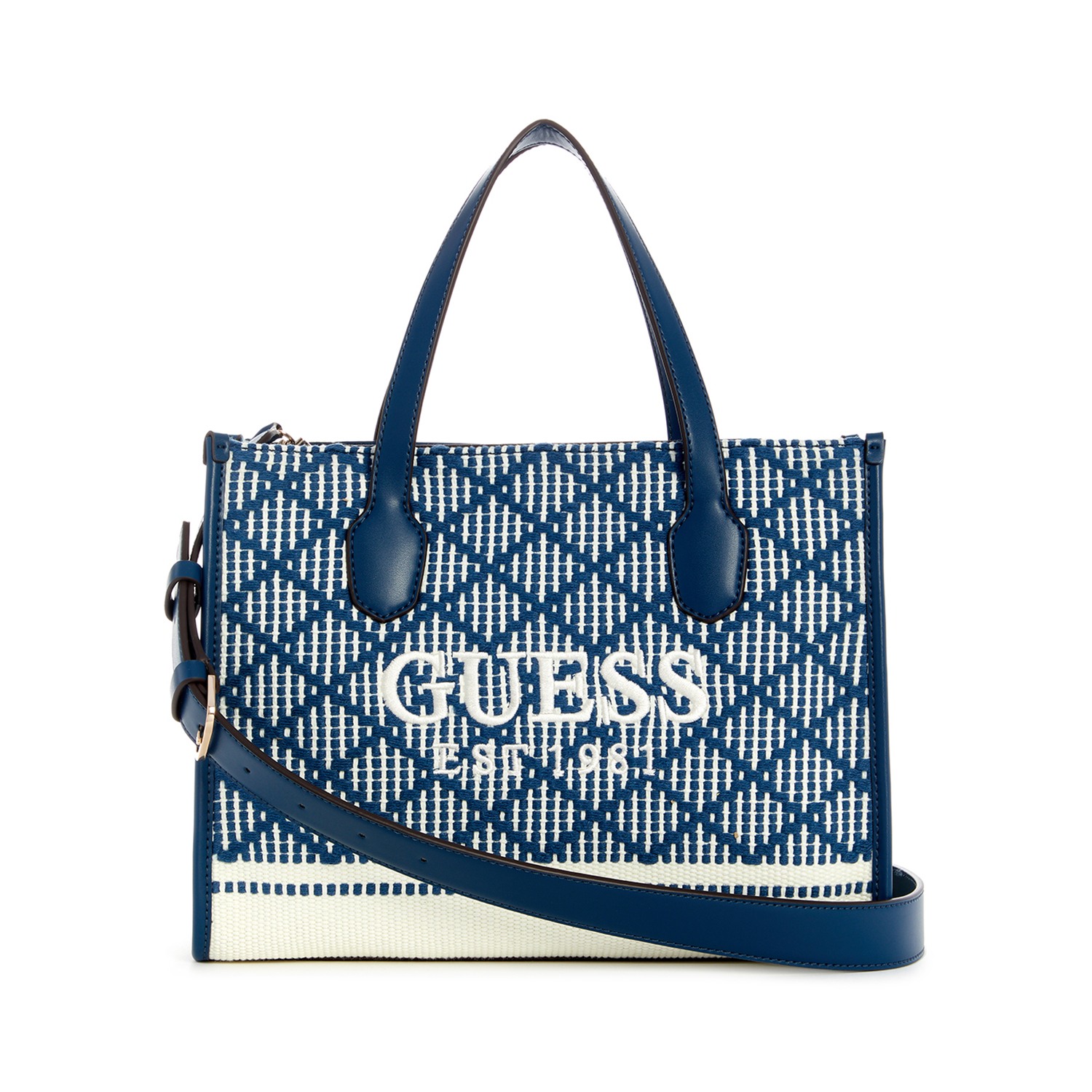 Guess Geometric Silvana 2 Comp Tote Bag
