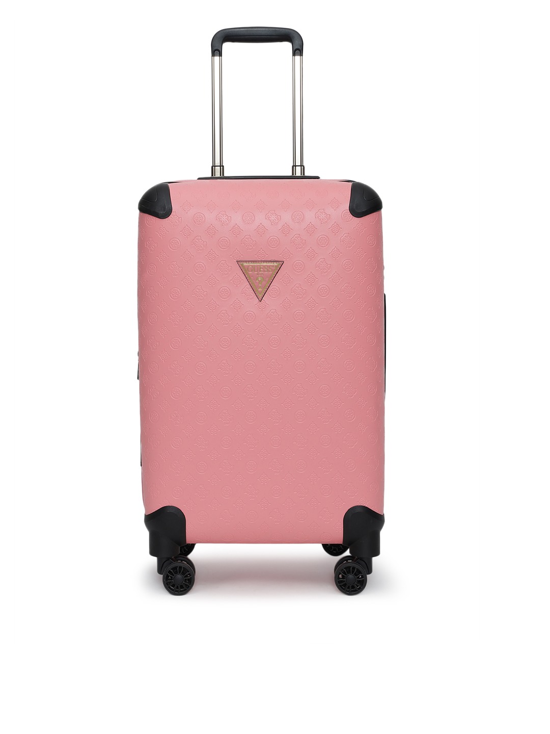 Pink Textured Wilder Trolley Bag