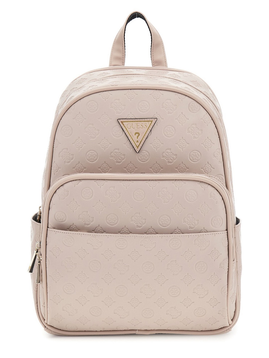 Peach Textured Backpack Bag