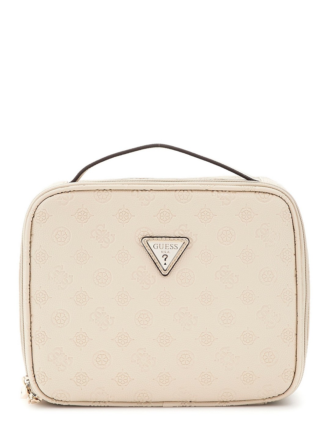 Guess Bone Textured Wilder Organizer Cosmetic Case