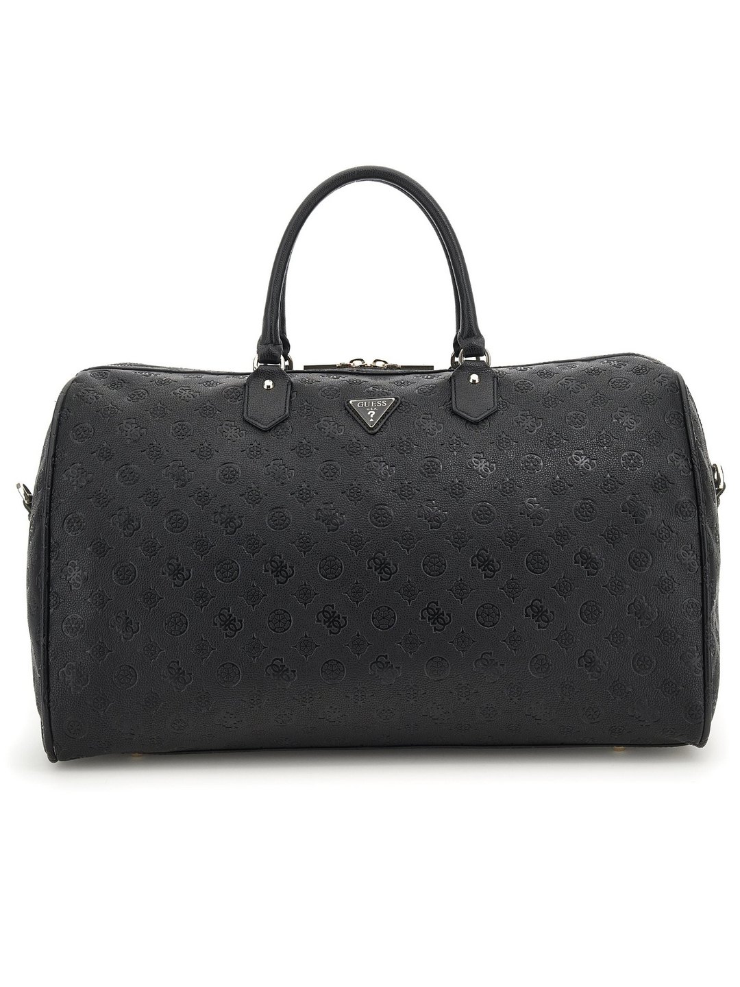 Guess Black Textured Wilder Weekender Duffel Bag