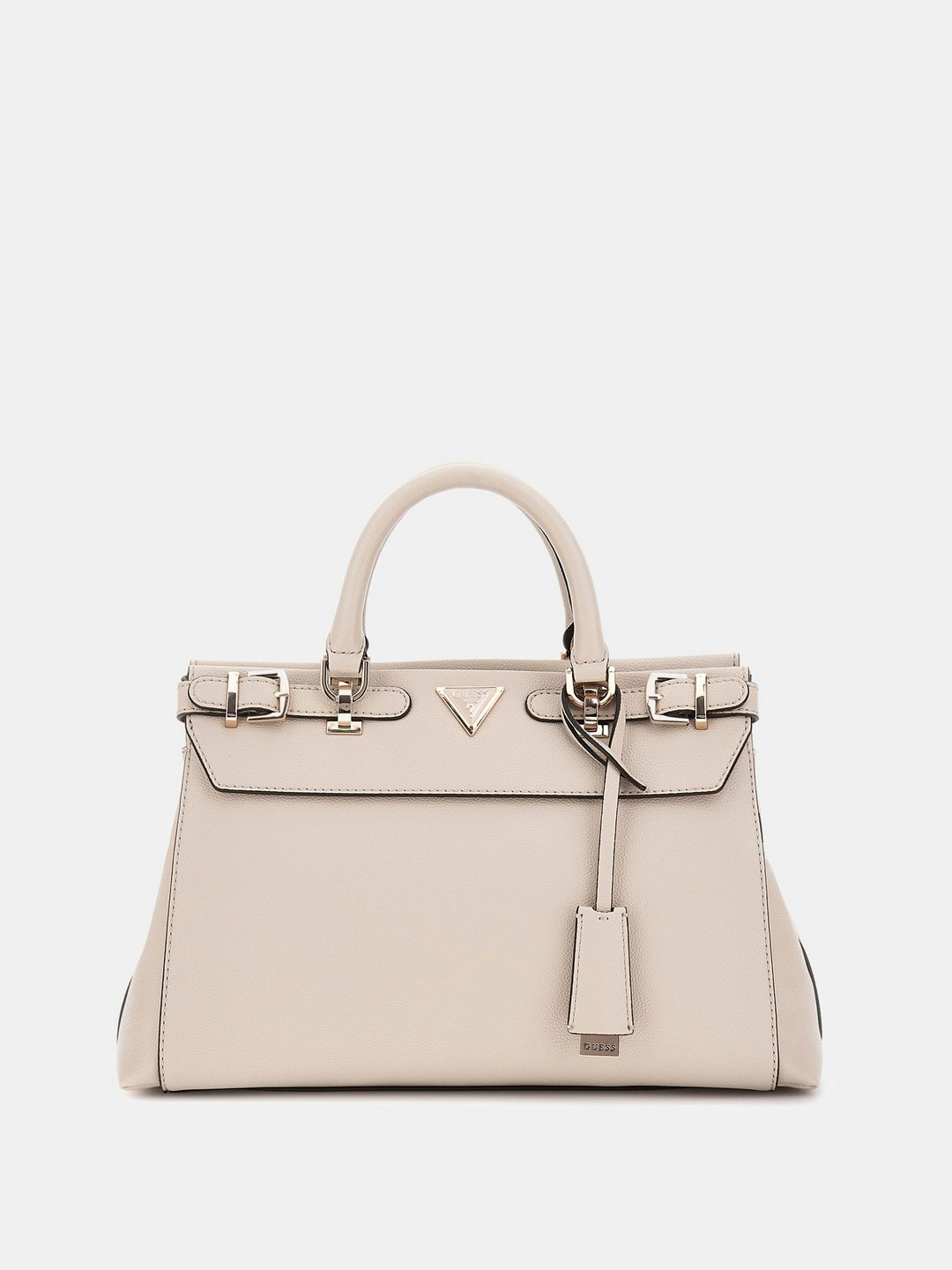 Guess Almond Solid Eco Ali Luxury Satchel Bag