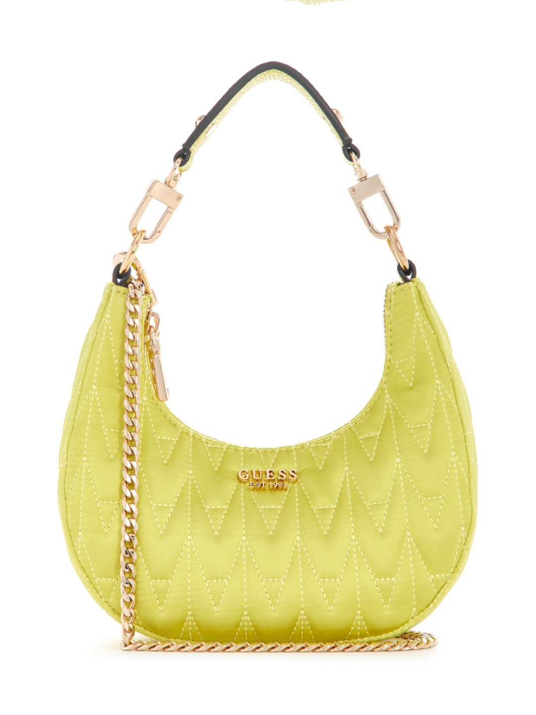 Kiwi Quilted Golden Rock Mini Hobo Bag