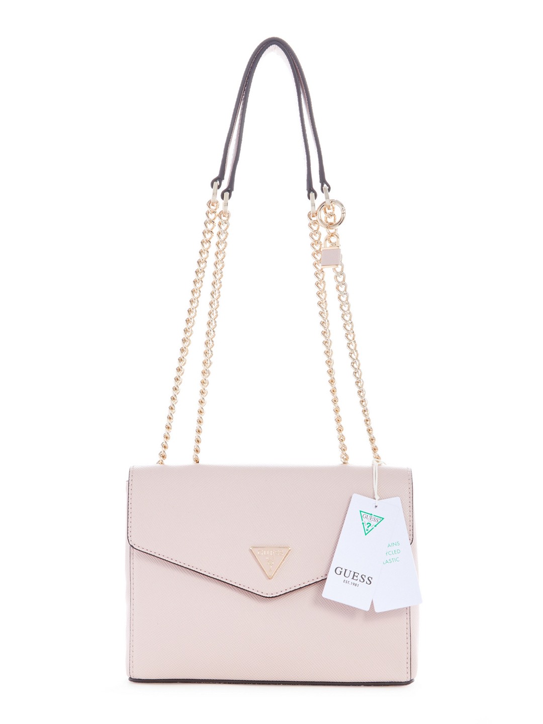 Guess Women Solid Light Rose Eco Ivy Crossbody