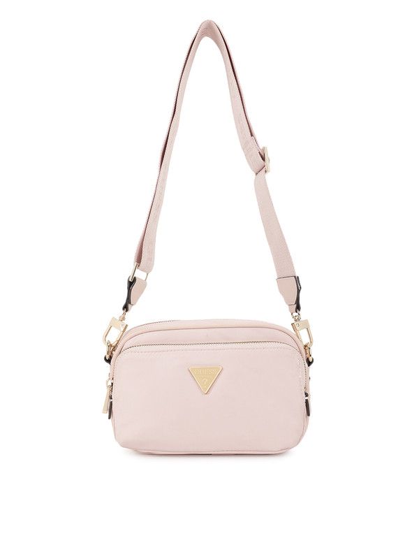 Powder Pink Solid Eco Gemma Crossbody Camera Bag