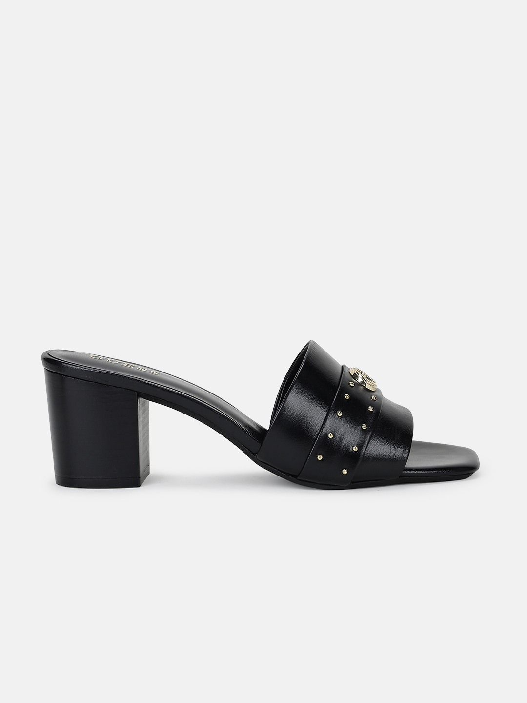 Women Black Leather Dress Sandals