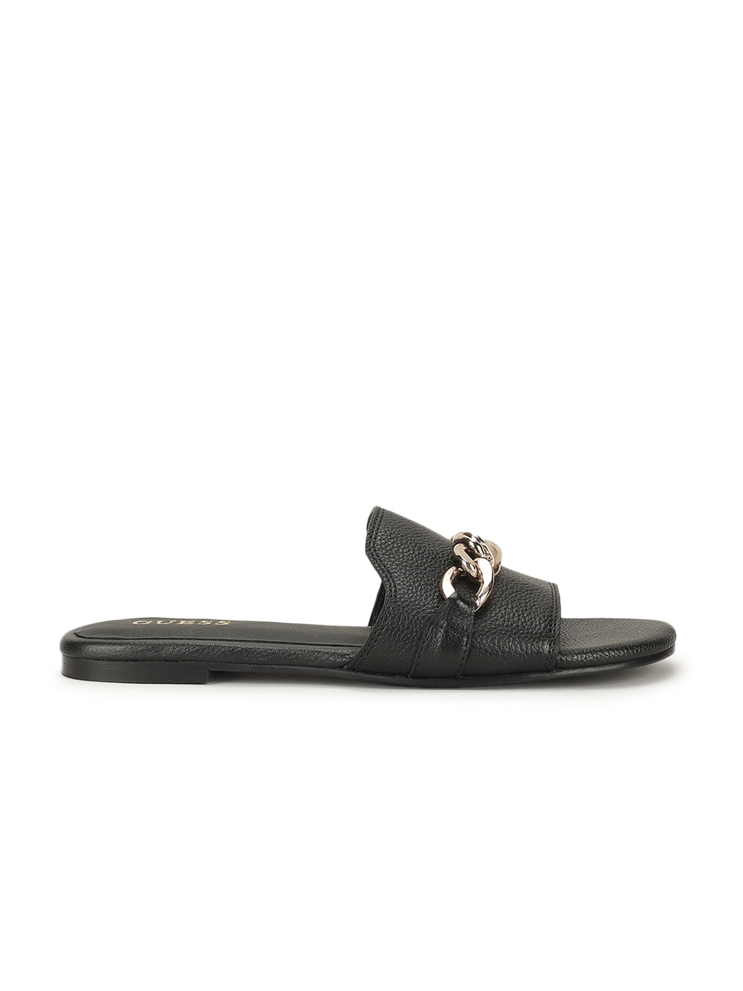 Padmini Black Solid Slip-On Flats