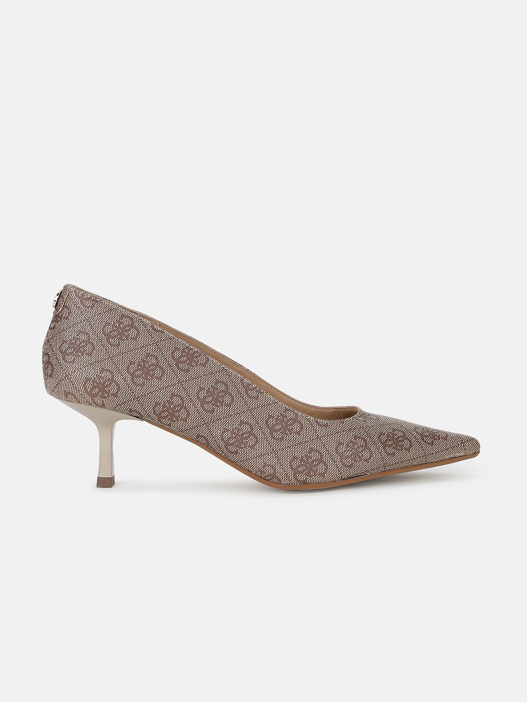 Women Beige Polyurethane Pumps