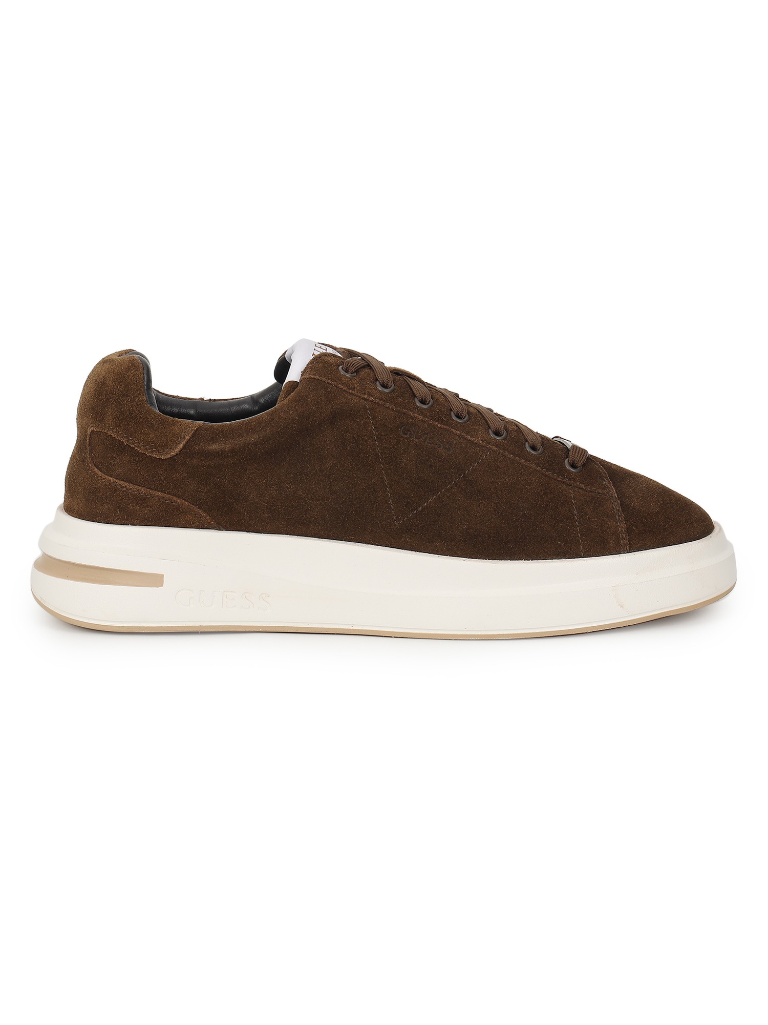 Guess Solid Lace-Up Elba Cupsole Sneakers