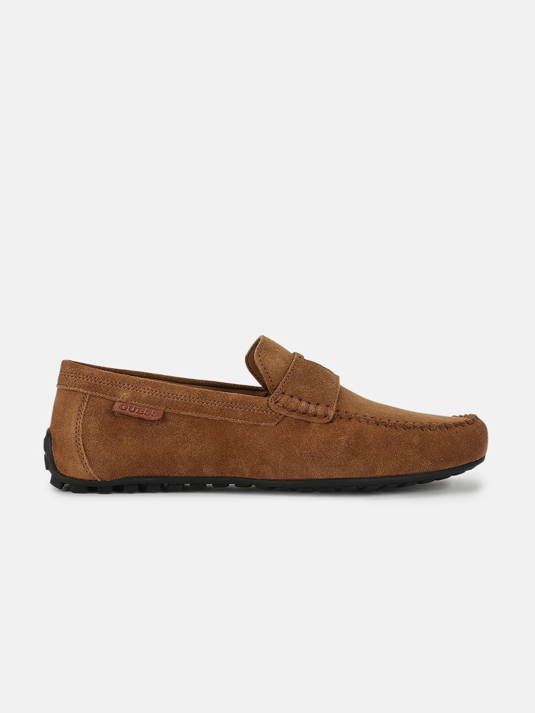 Tobacco Solid Slip-On Driver Mocassin Shoes