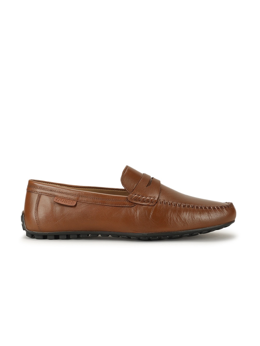 Karan Tan Solid Slip-On Loafers