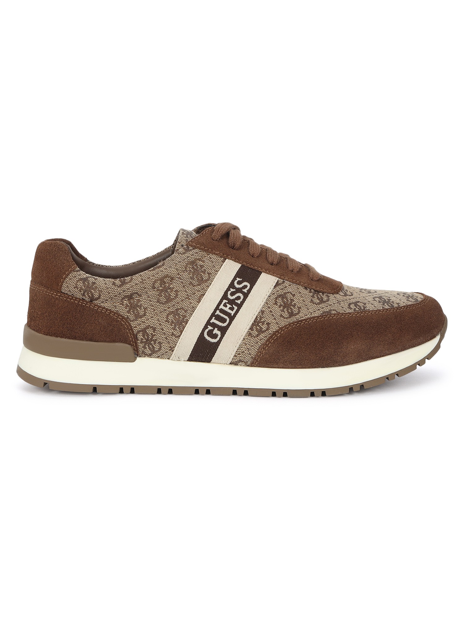 Guess Mattew Monogram Round Toe Lace-Ups Running Sneakers