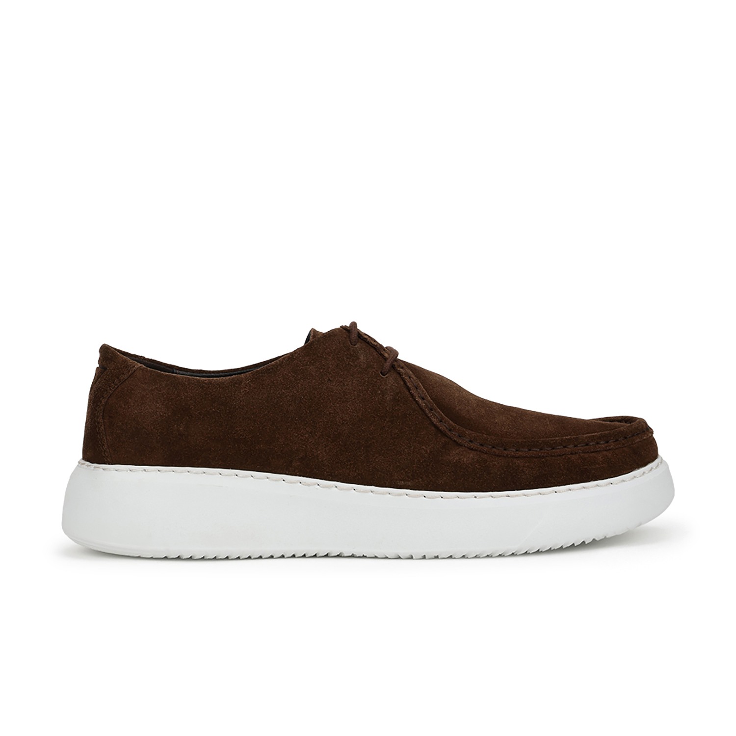 Men Brown Leather Lace-Up Casual Shoes