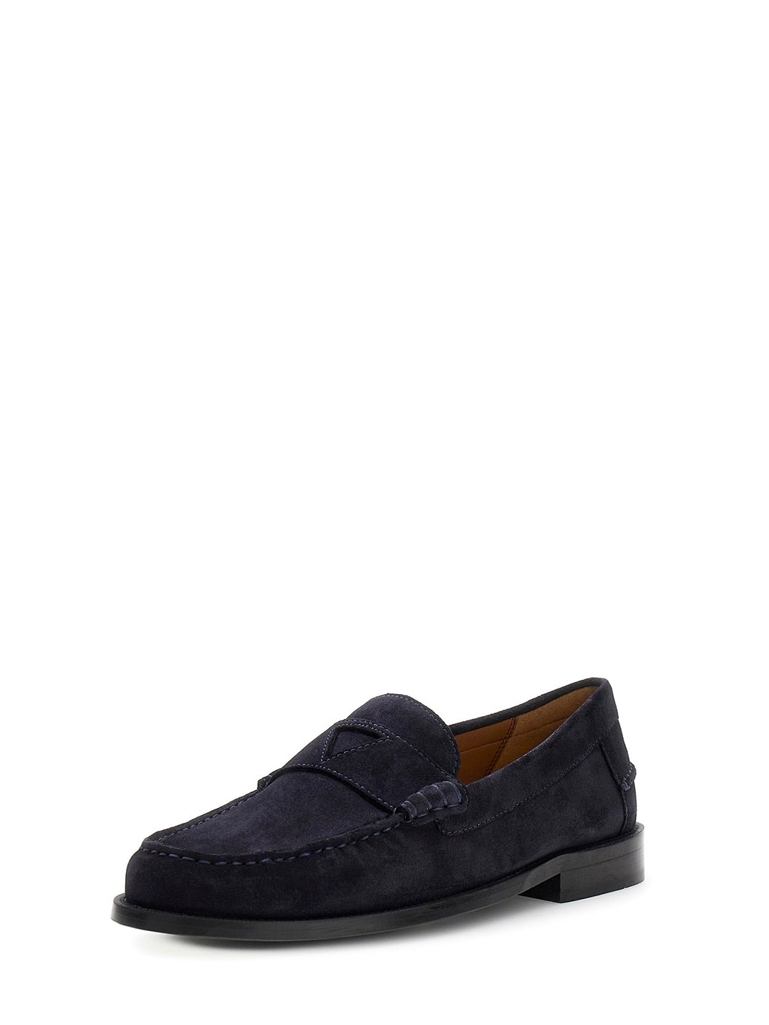 Men Blue Solid Slip-On Rossio Mocassins