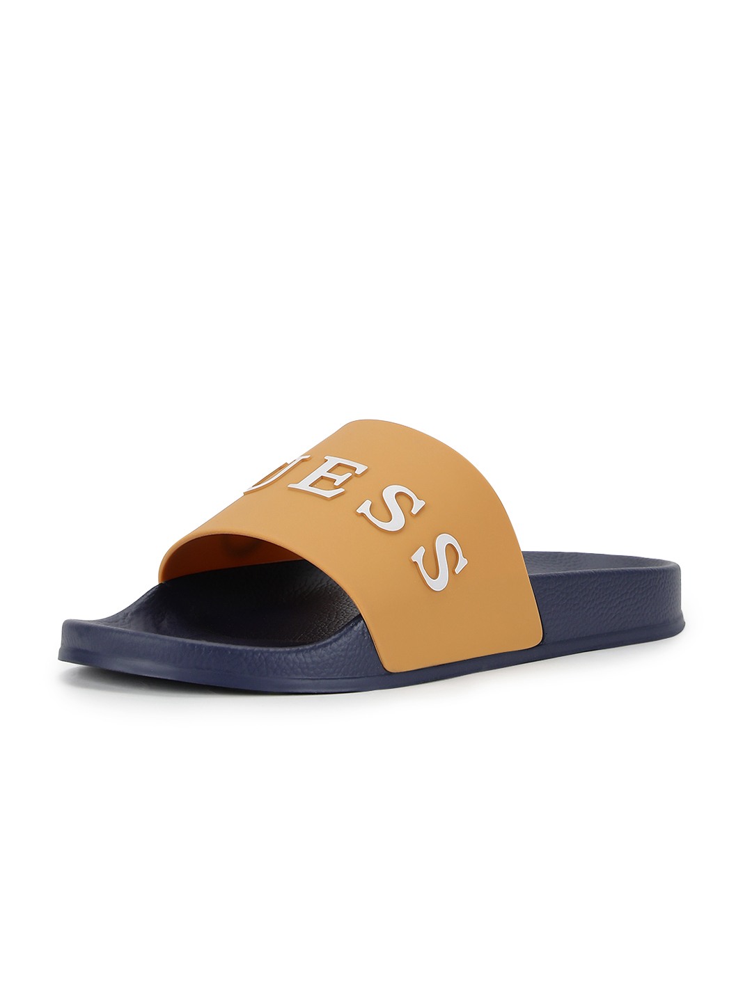 Men's Yellow Blue Typography Slides