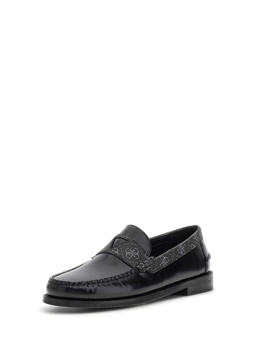Men Black Monogram Slip-On Rossio Mocassins