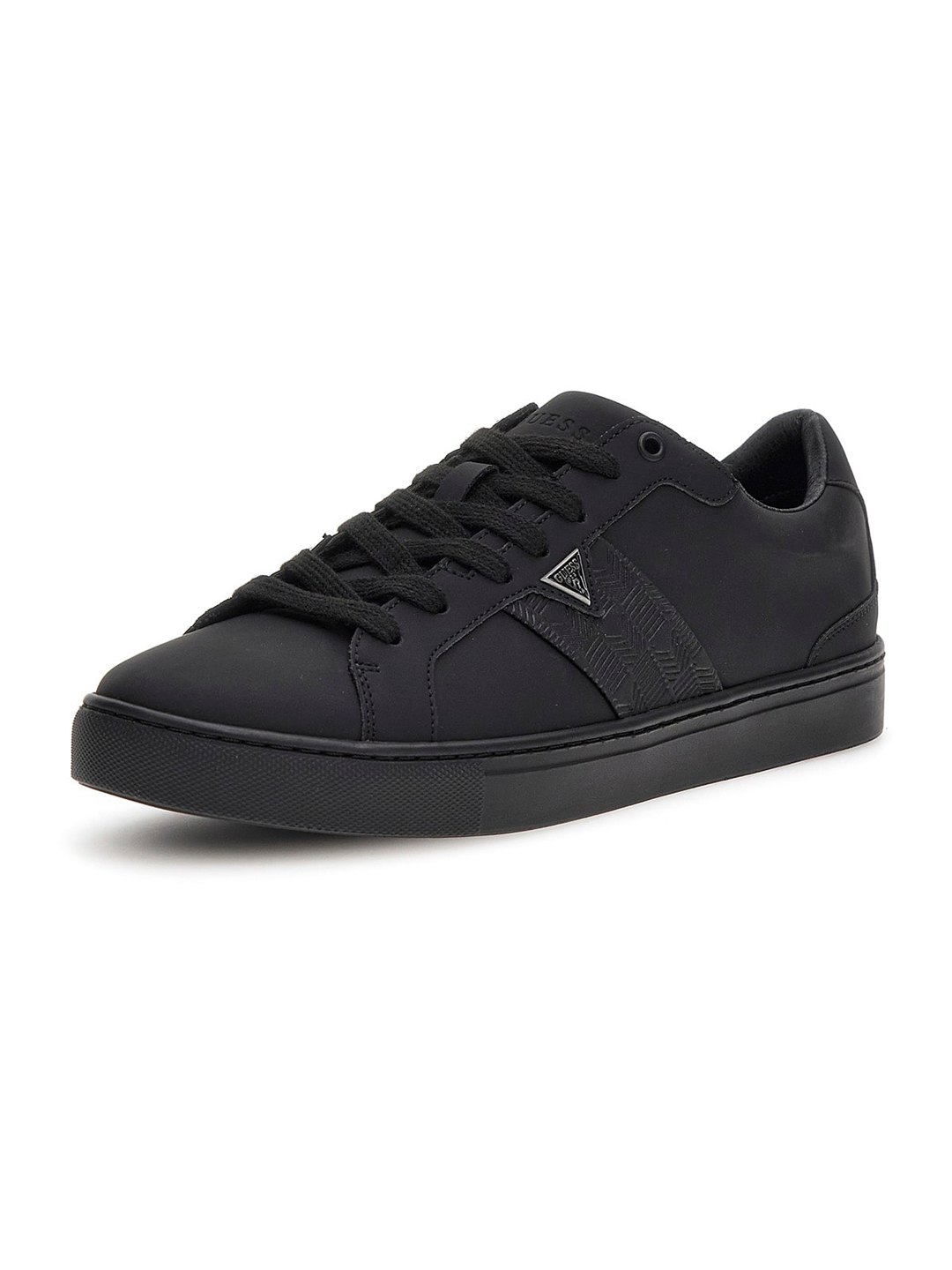 Guess Men Todi II Solid Lace Up Low Top Sneakers