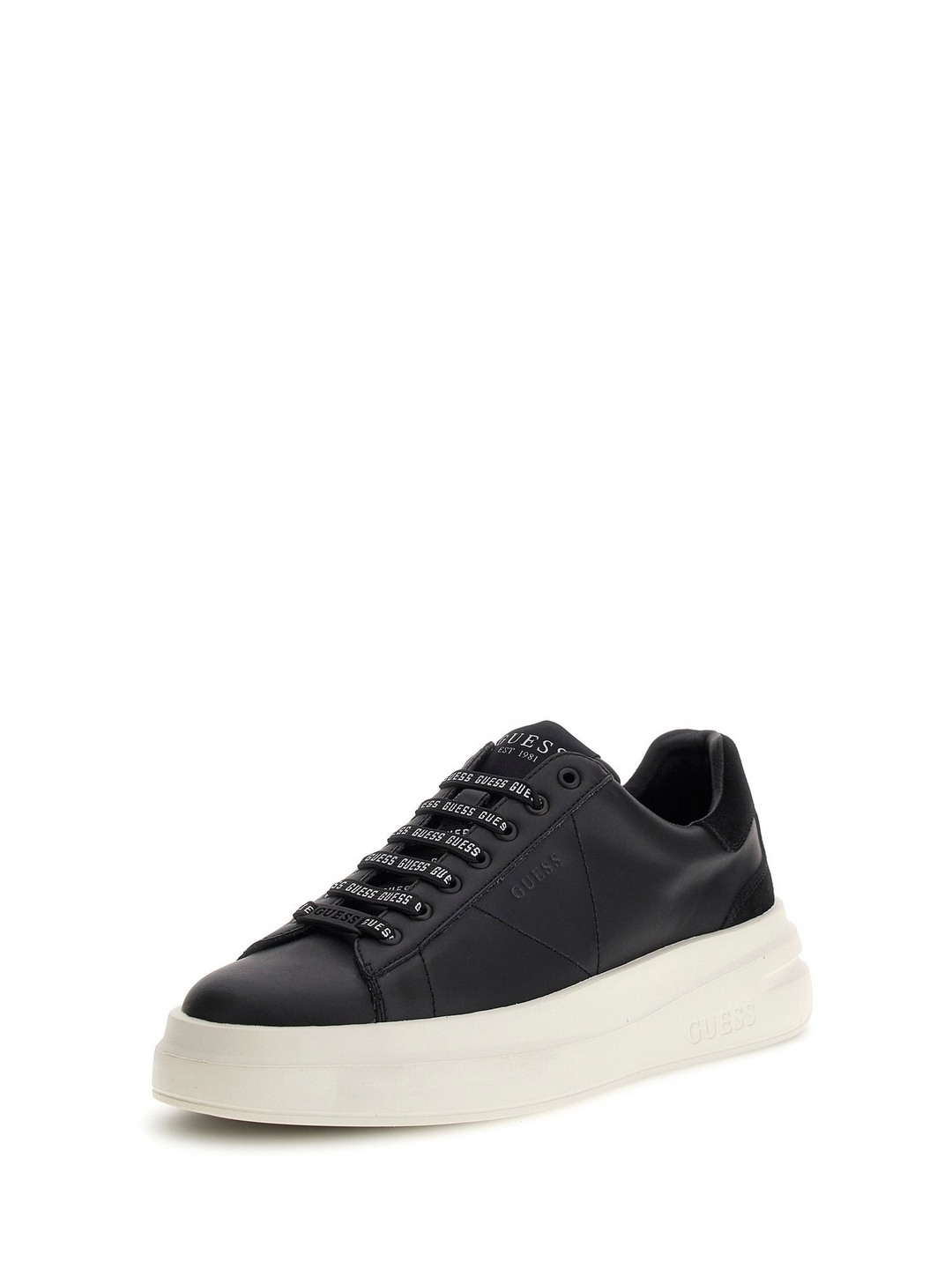 Black Solid Lace-up Sneakers