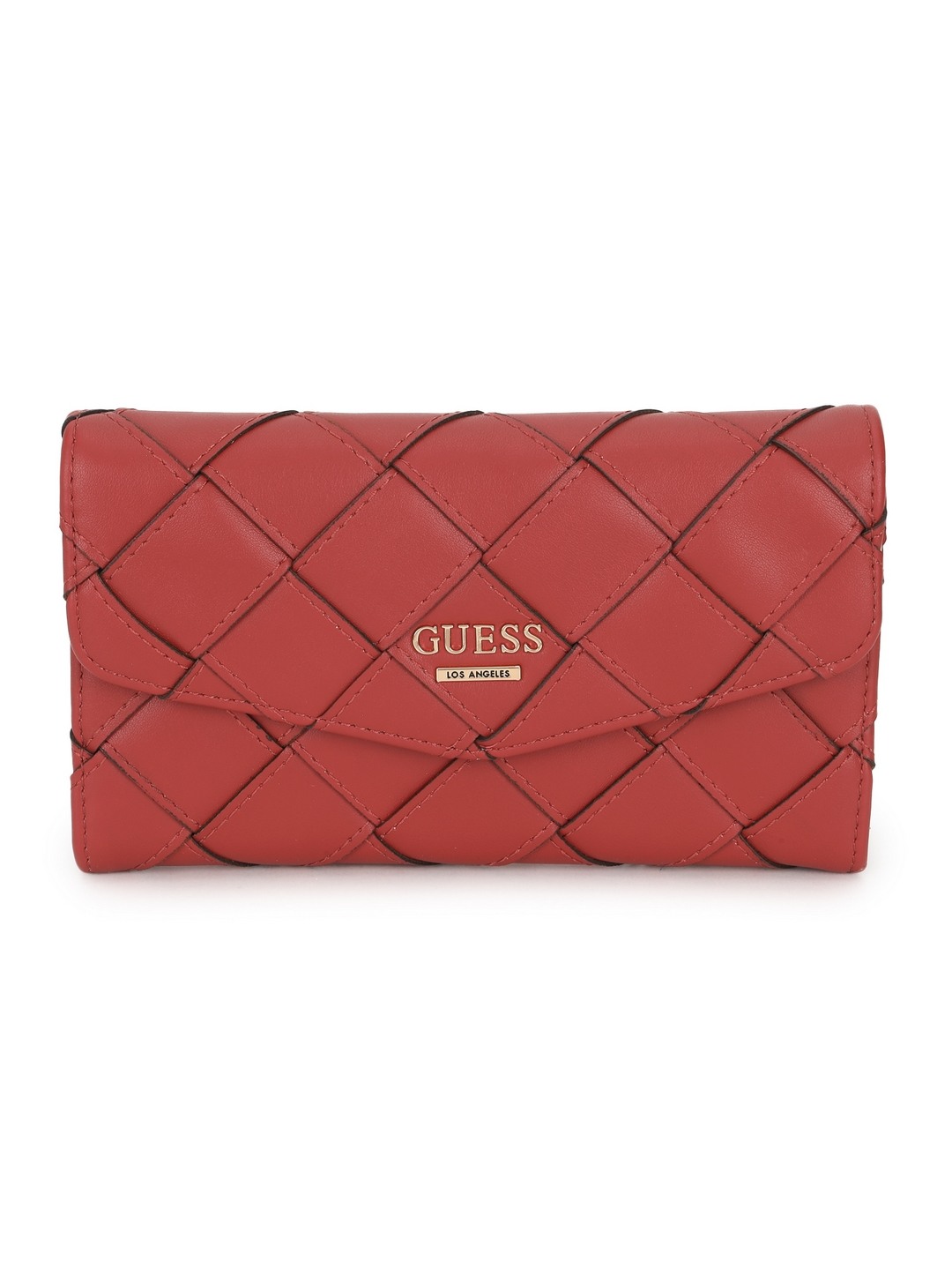 Guess Women Rust Braided Wallet