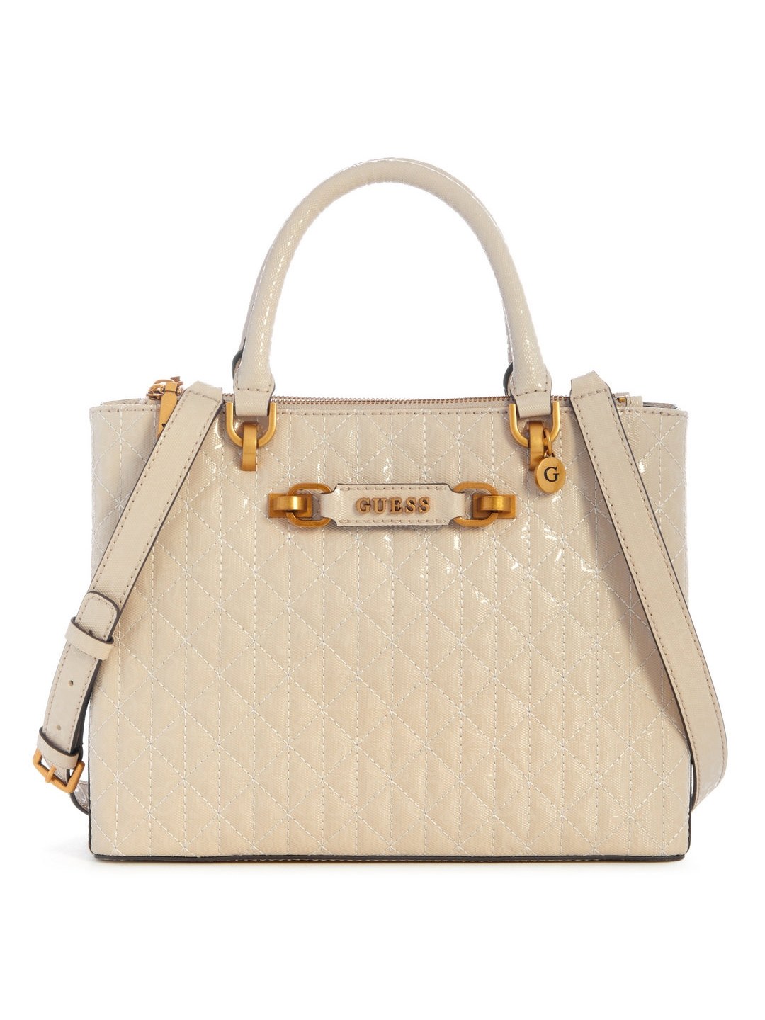Stone Quilted Aveta Status Satchel Bag