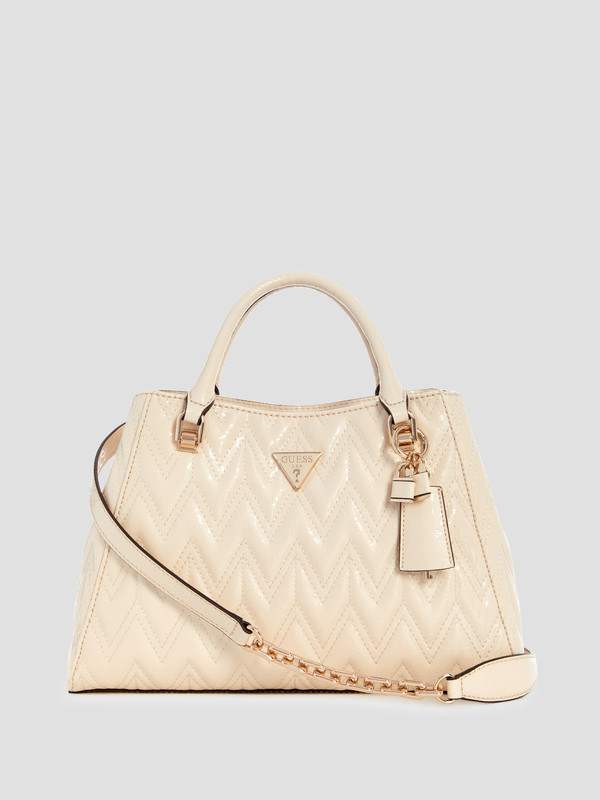 Cream Quilted Adelard Girlfriend Satchel