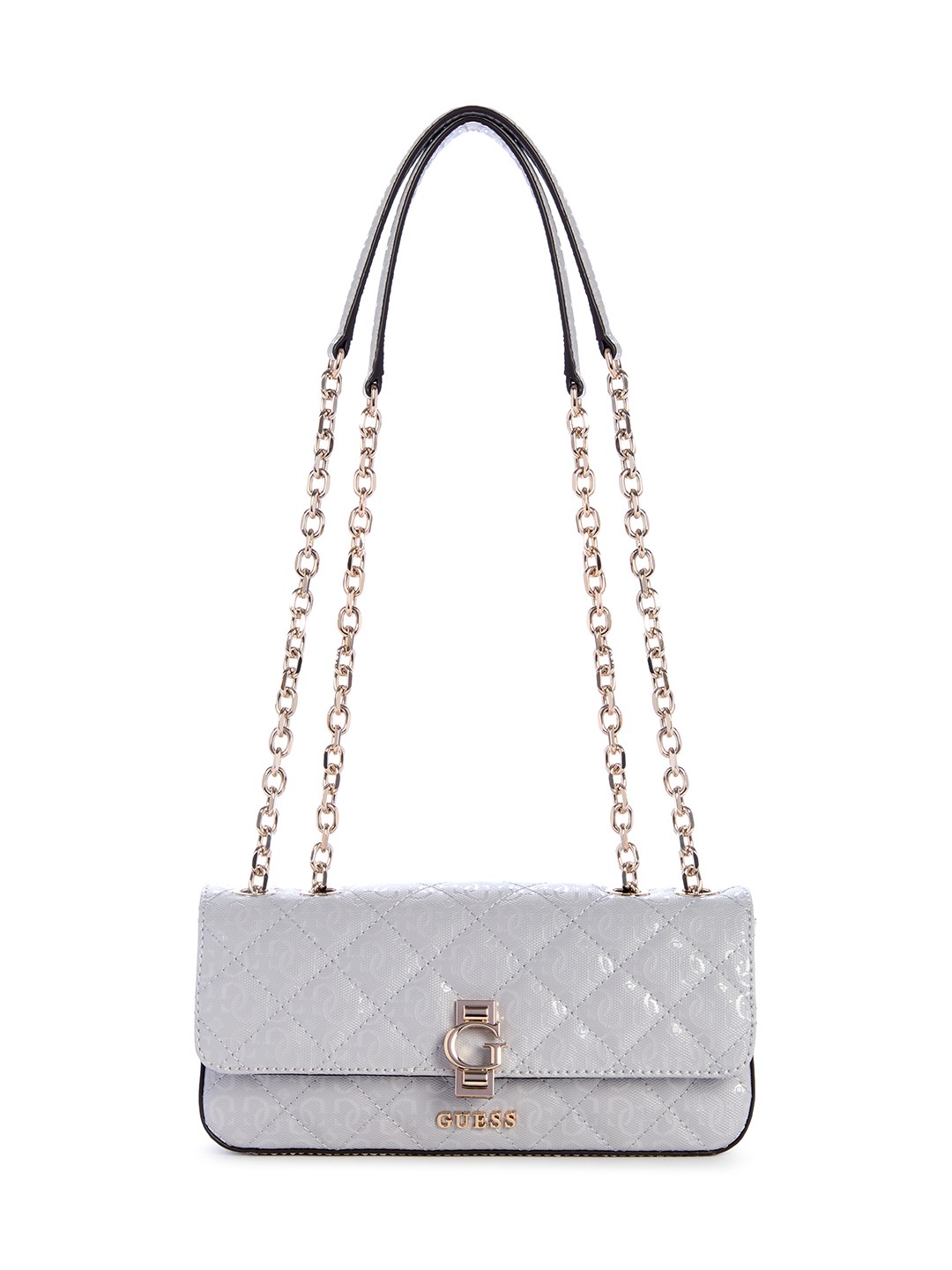 Lavender Grey Quilted Bessey Convertible Crossbody Bag