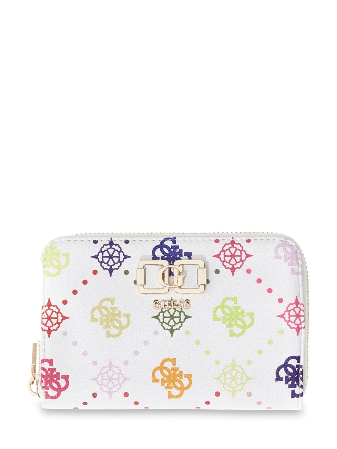 Women's Multi Printed Pu Emelie Logo Medium Zip-Around Wallet
