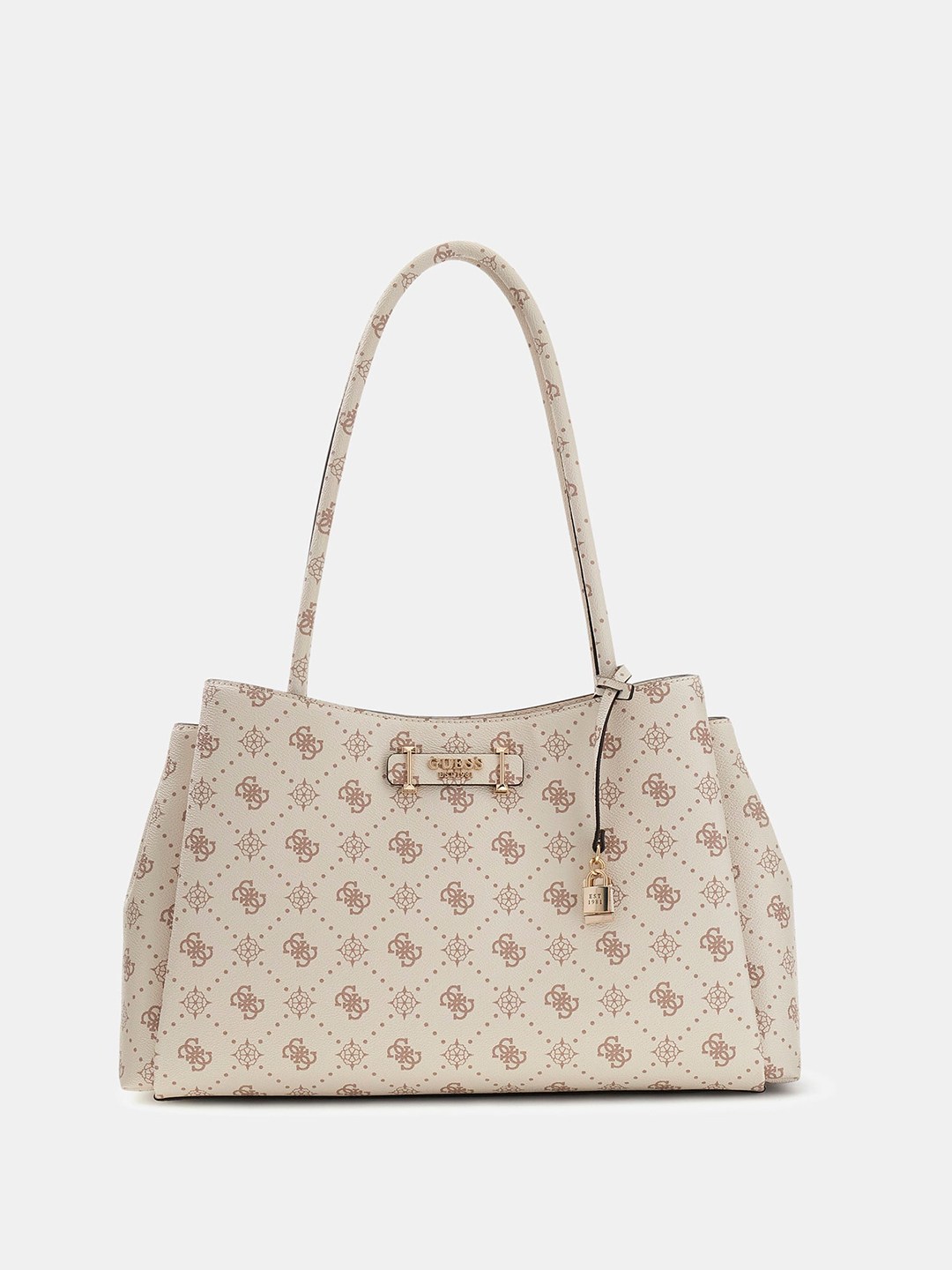 Vanilla Printed Magnet Carrie Logo Girlfriend Tote Bag