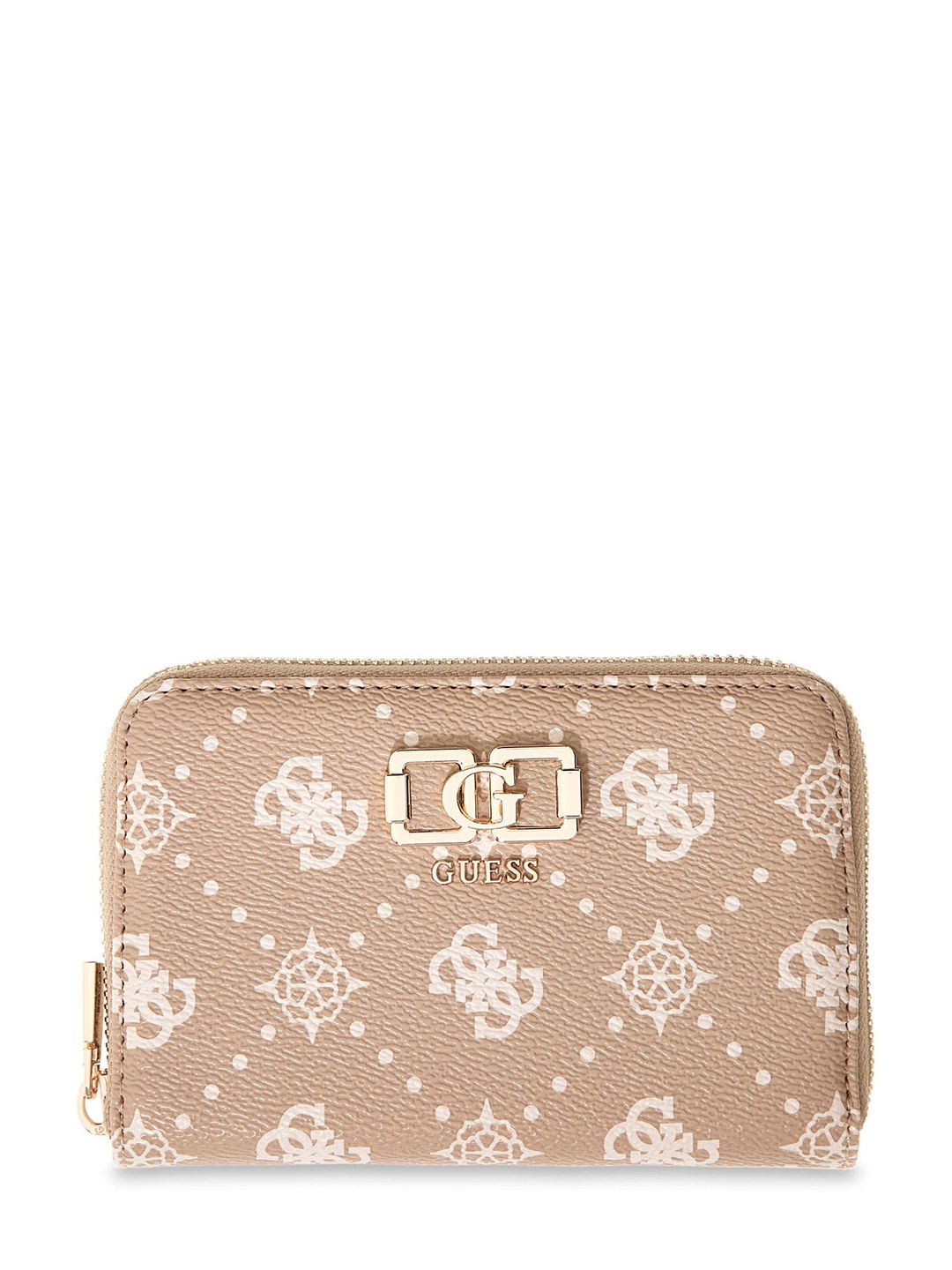 Women's Biscotti Printed Pu Emelie Logo Medium Zip-Around Wallet