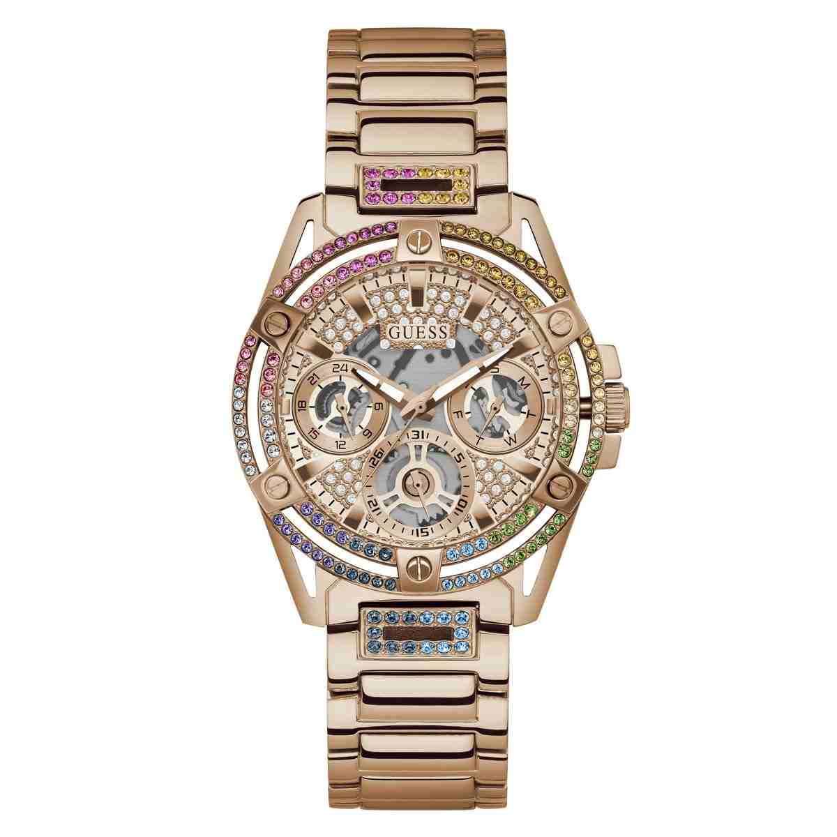 Queen Rose Gold Tone Stainless Steel Analog Watch