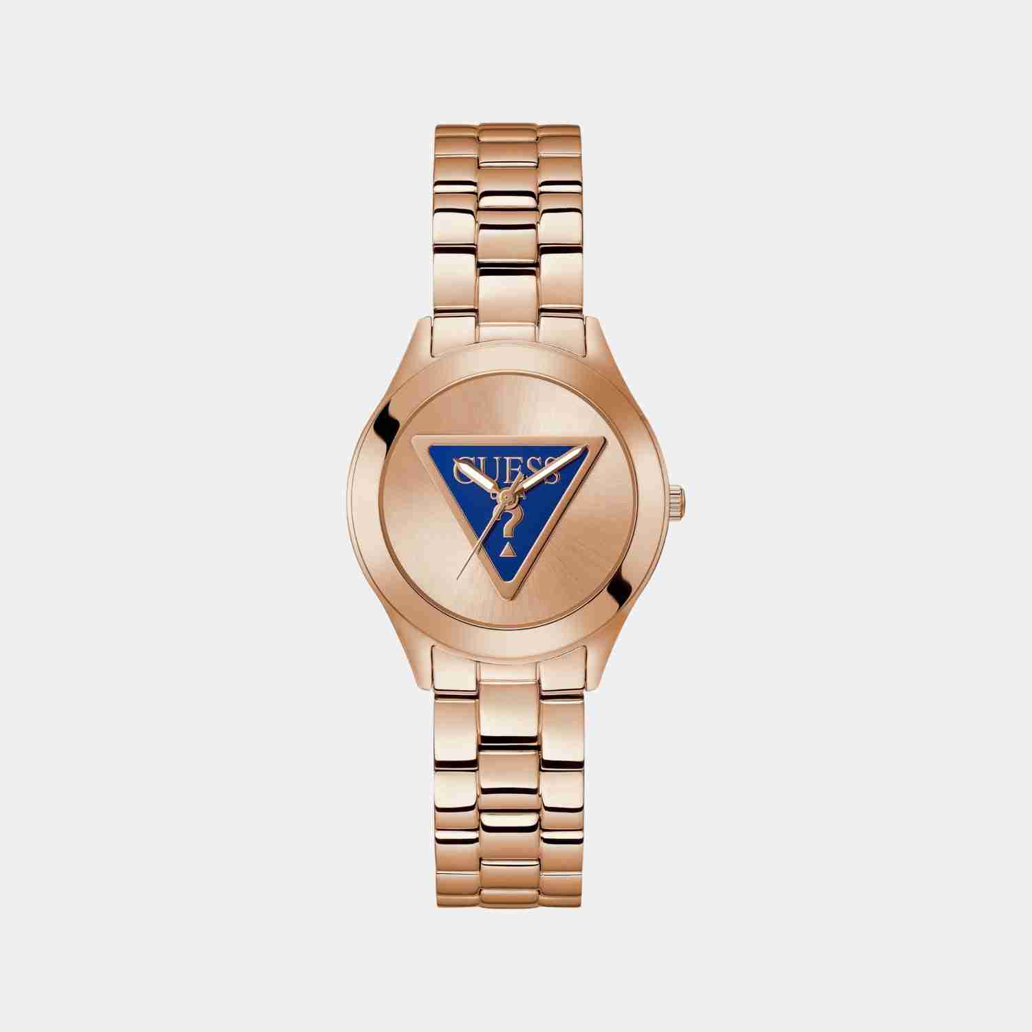 Trend Women Quartz Rose Gold Dial Analog Stainless Steel Watch GW0675L3