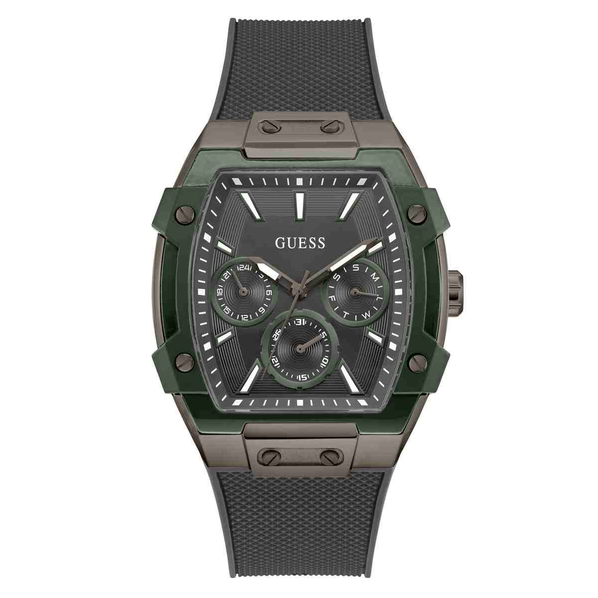 GUESS Ladies Jada Silver Tone Multi-function Date Watch