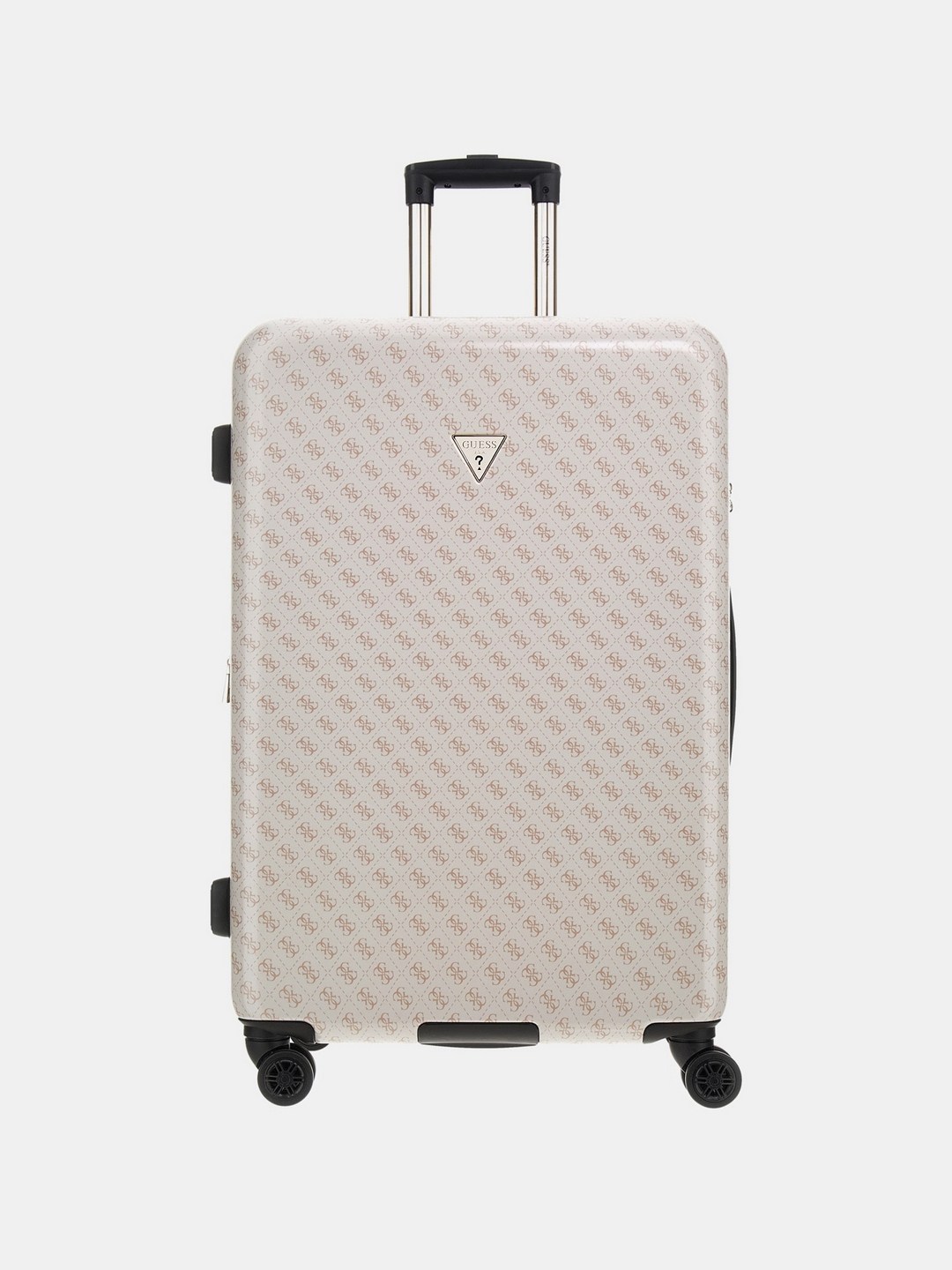 Guess White Printed Trolley Bag