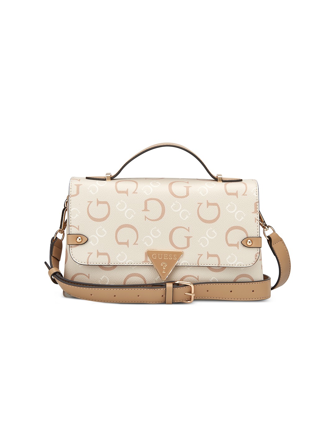 Beige Marlena Top Handle Crossbody Bag