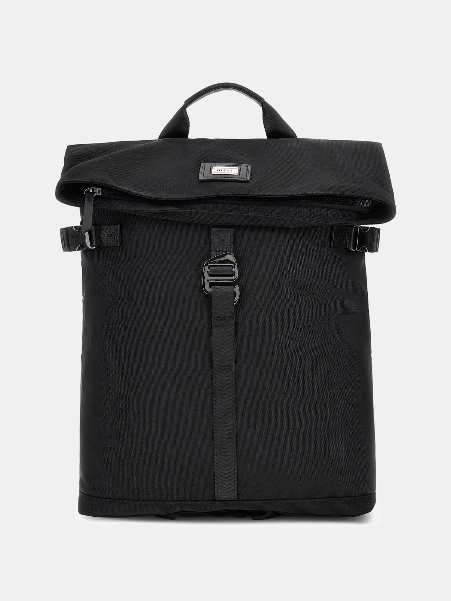 Guess Black Polyamide Solid Men Backpack